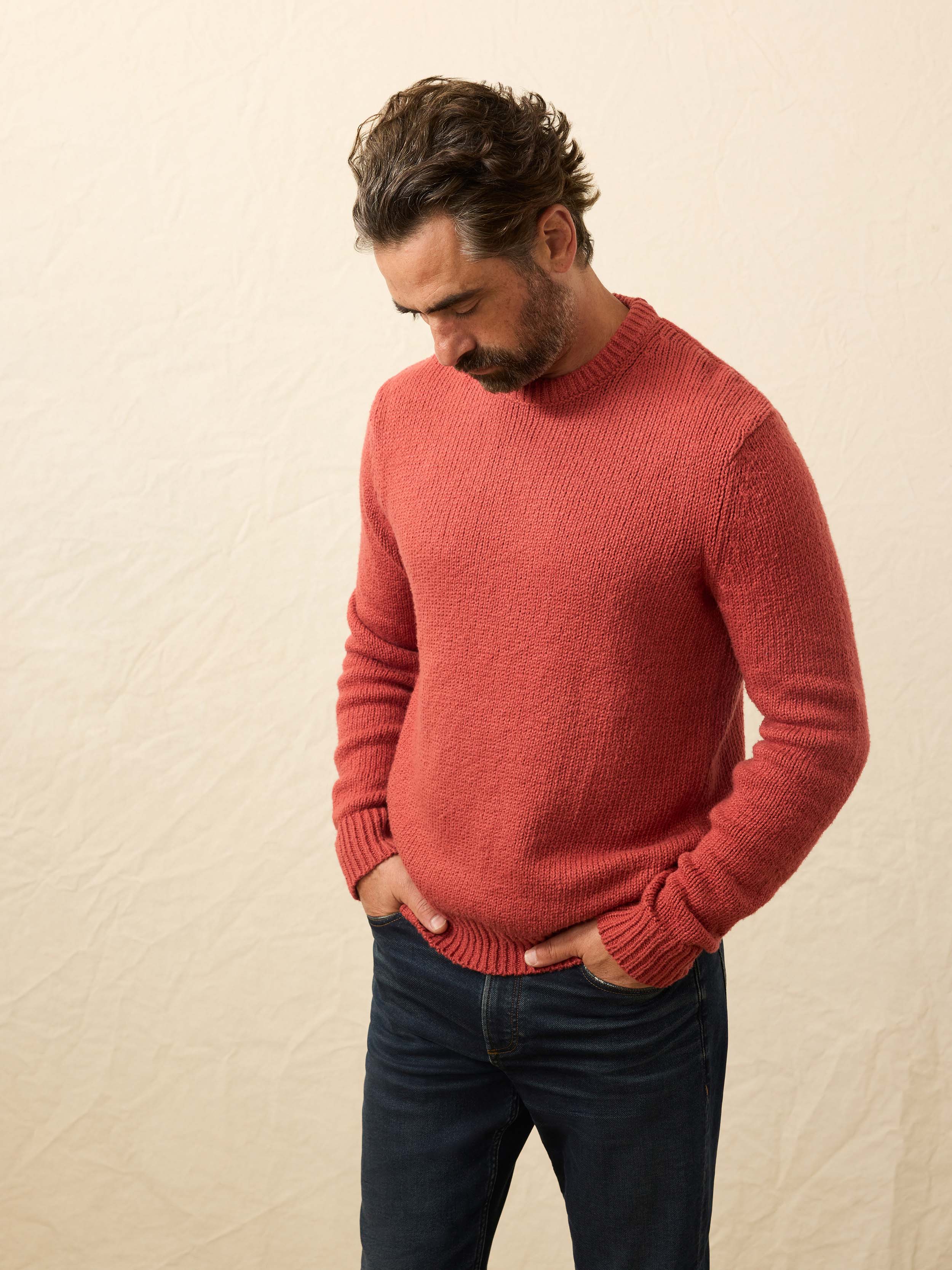 Heirloom Crewneck Sweater - Eclipse Red