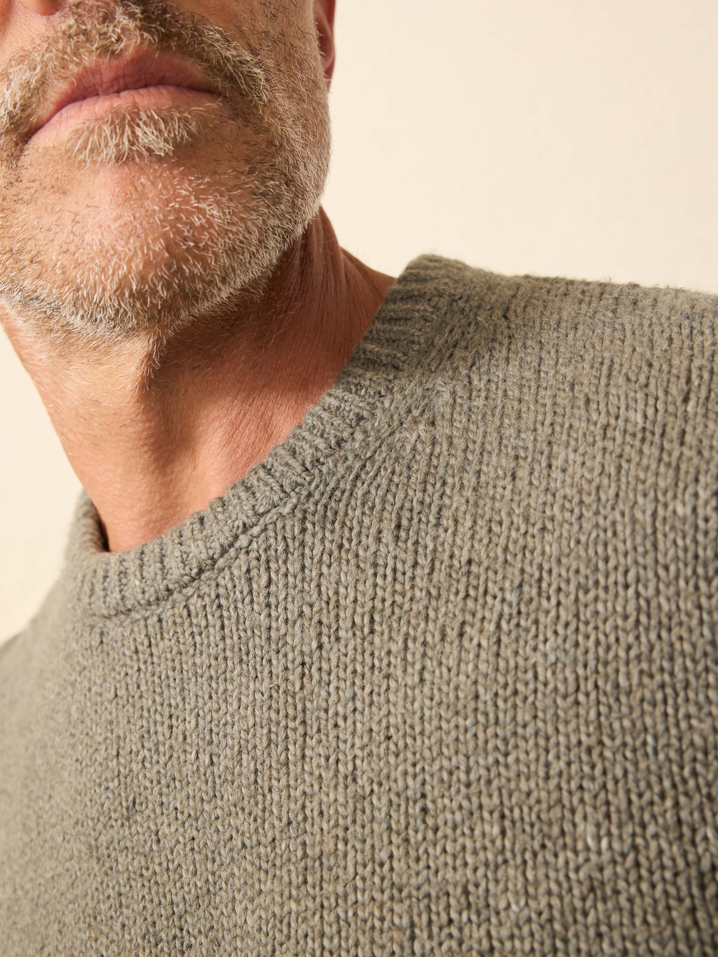 Heirloom Crewneck Sweater - Olive Cove