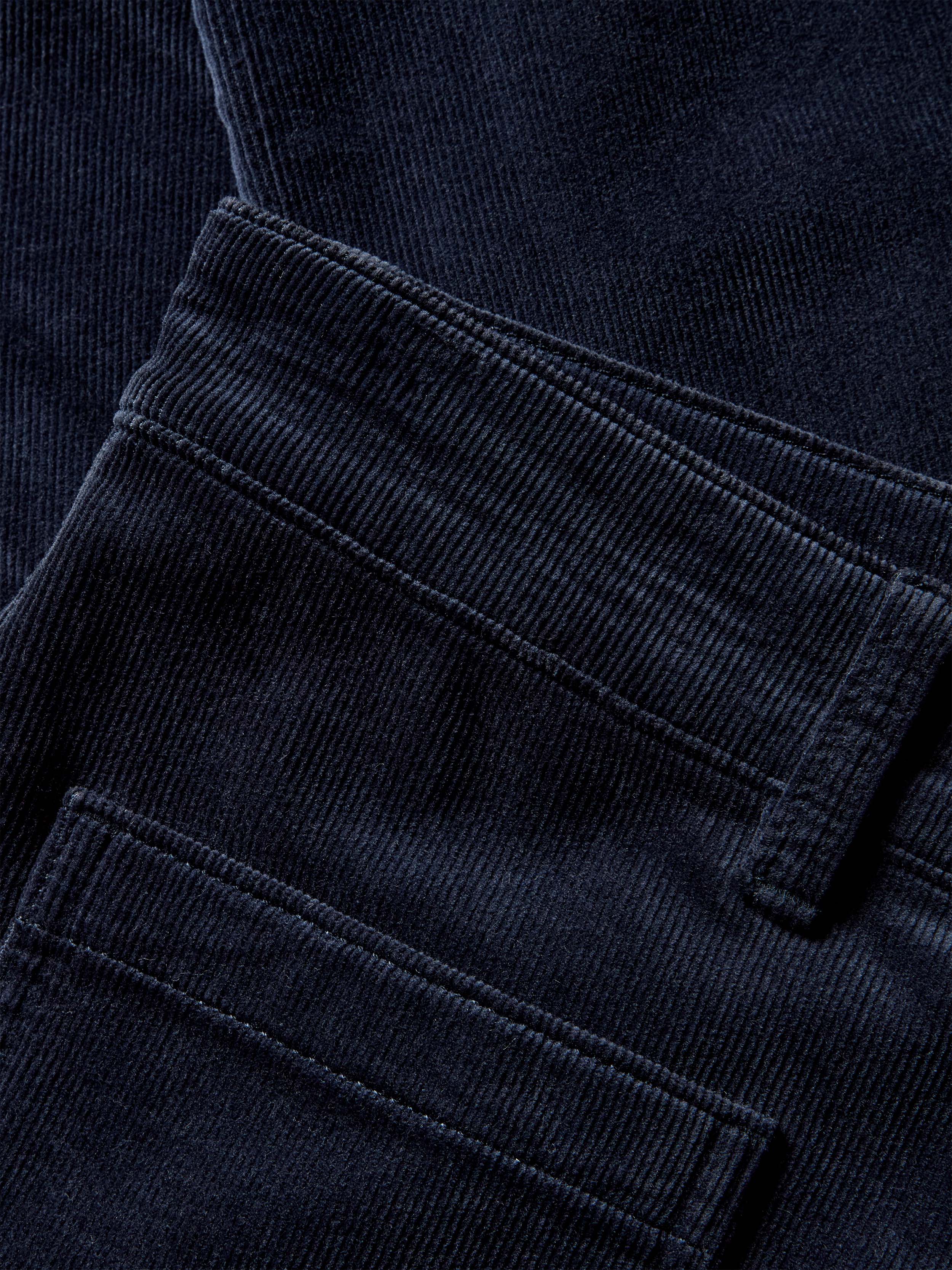 Stretch Terry Cord Patch Pocket Pant - Abyss Navy