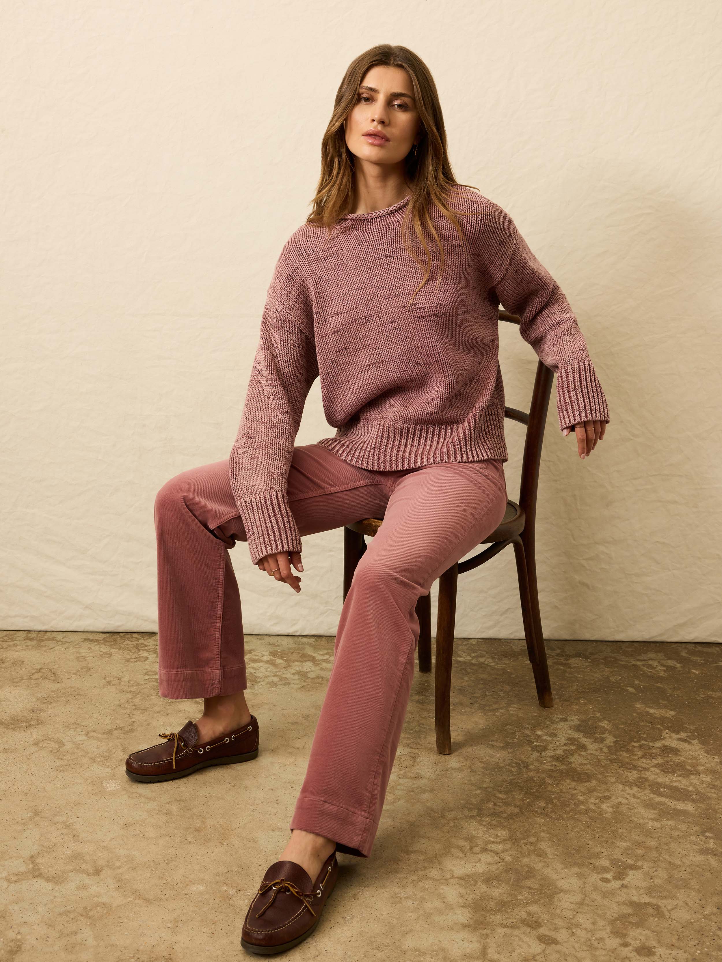 Stretch Terry Cord Patch Pocket Pant - Sedona