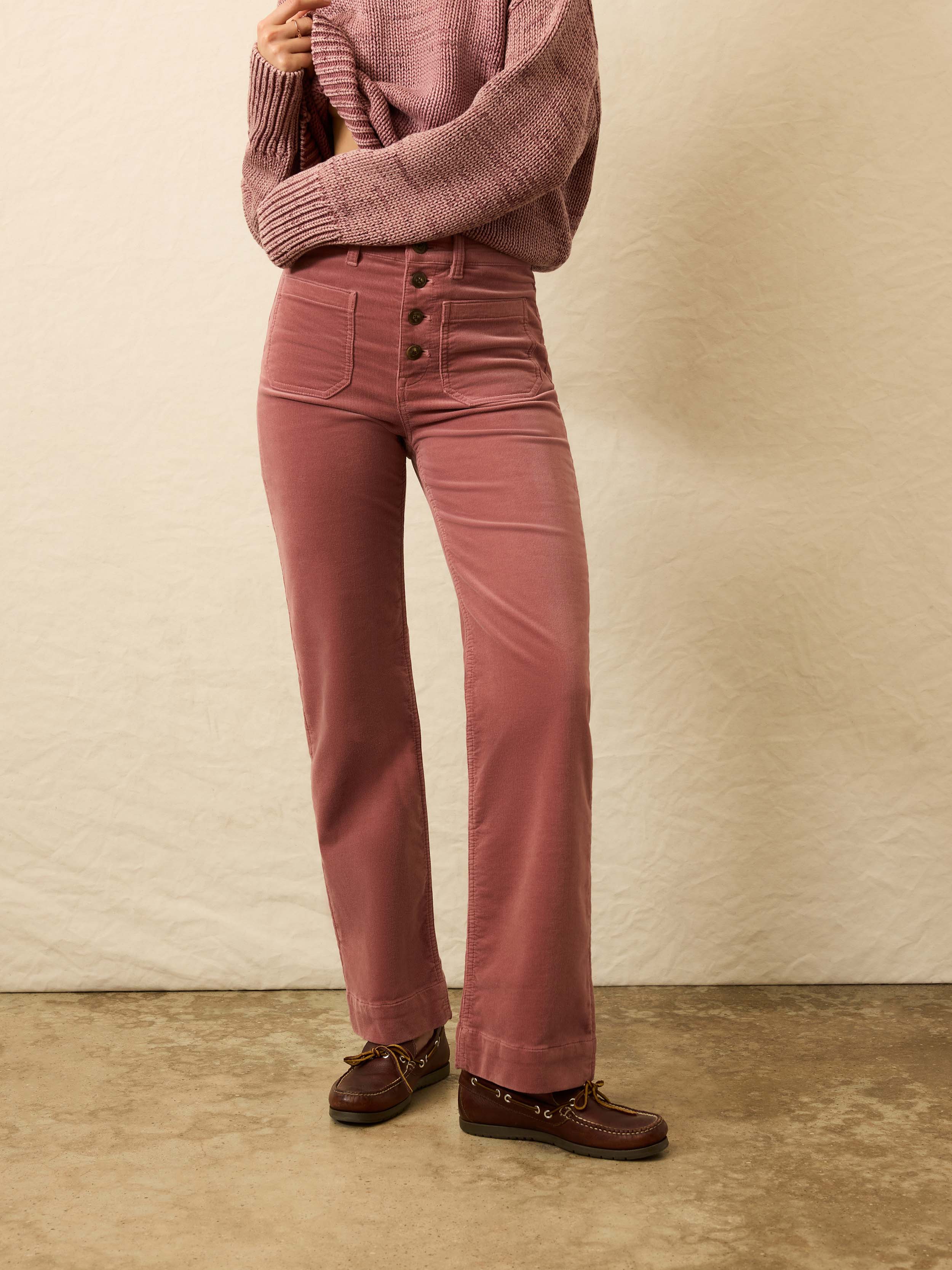Stretch Terry Cord Patch Pocket Pant - Sedona