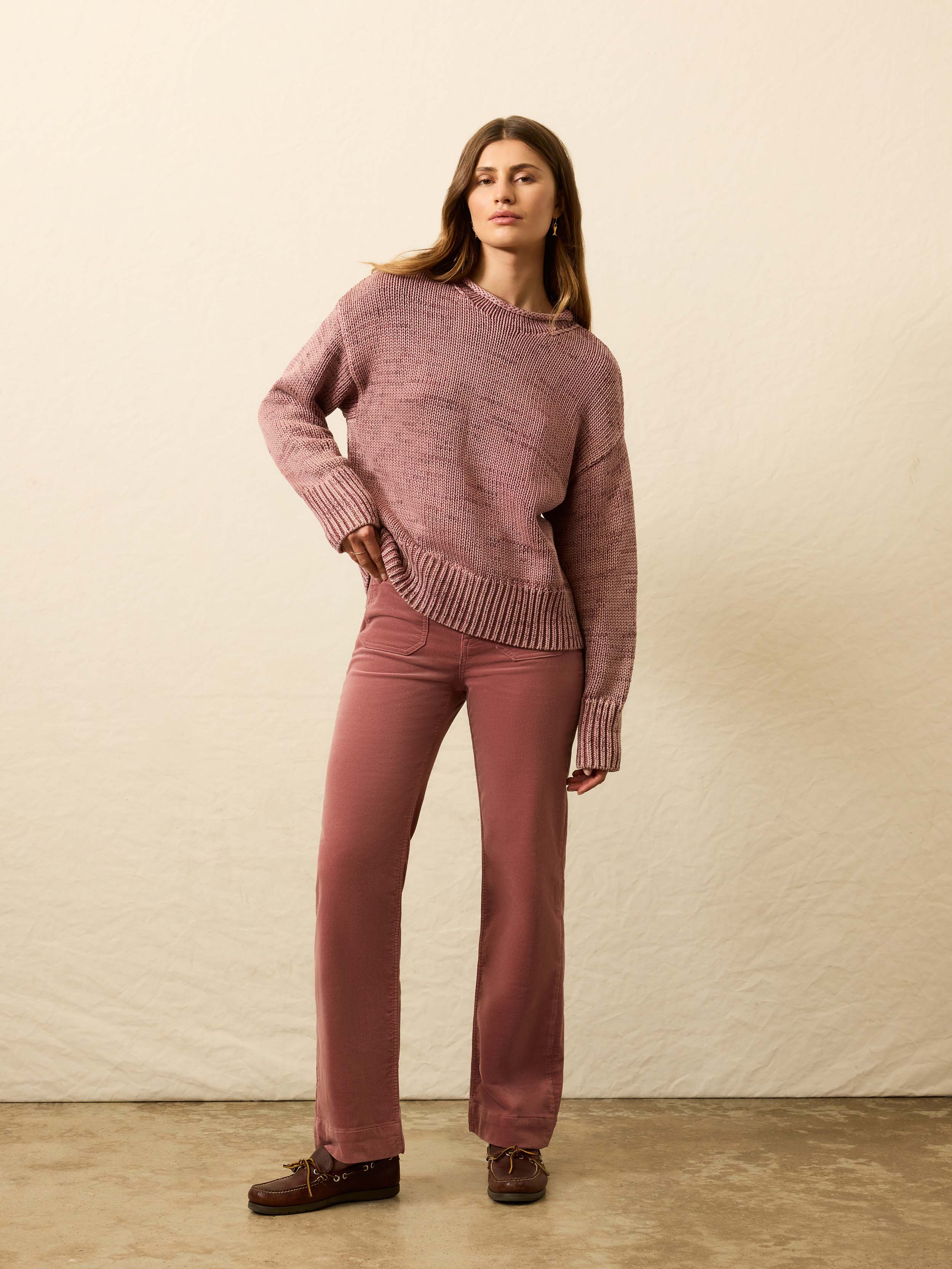 Stretch Terry Cord Patch Pocket Pant - Sedona
