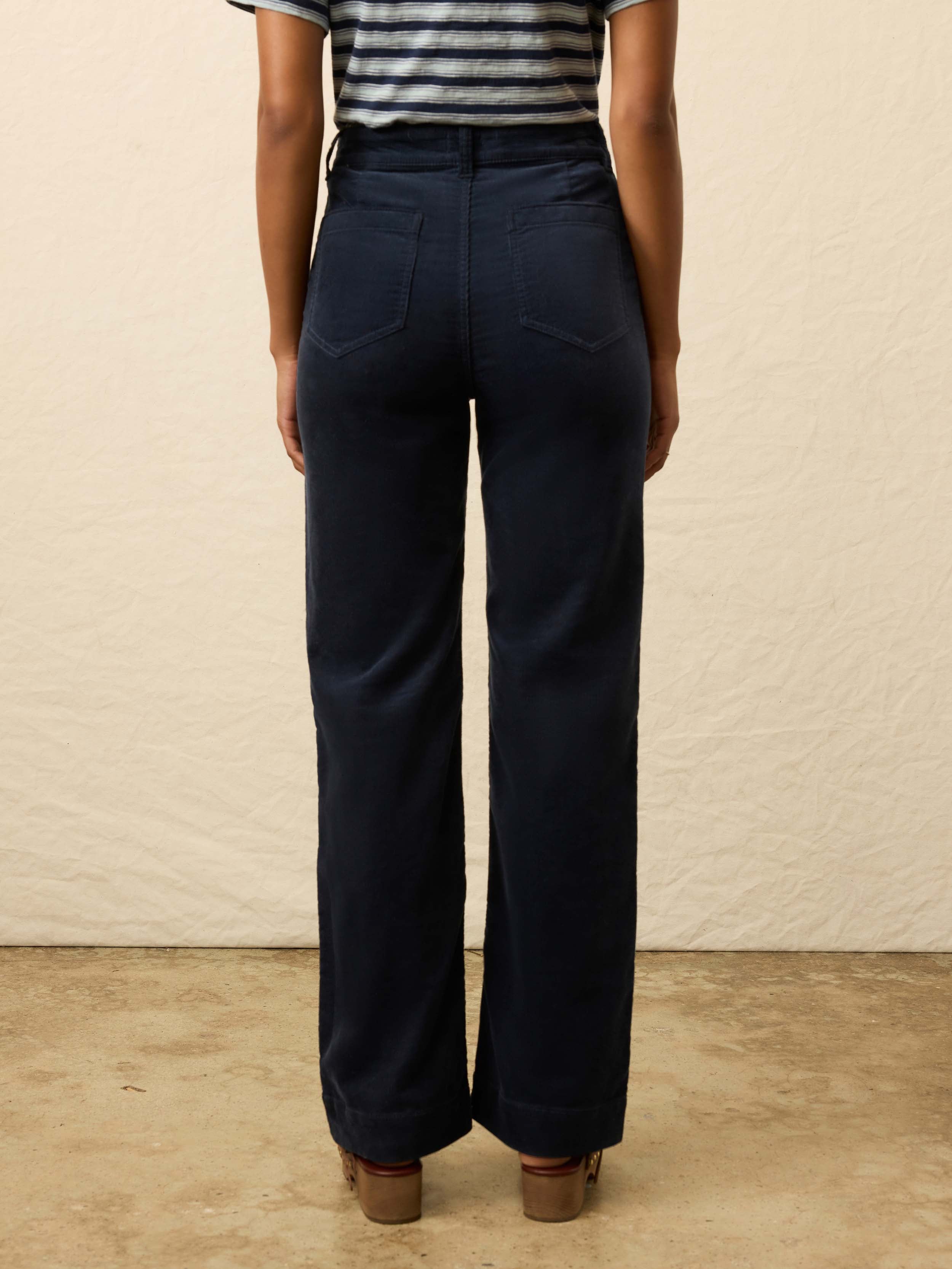 Stretch Terry Cord Patch Pocket Pant - Abyss Navy