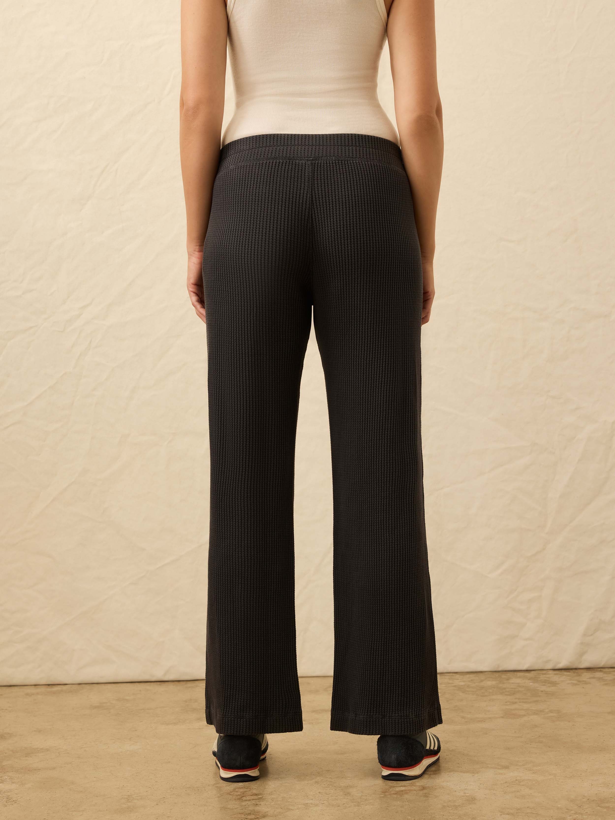 Après Waffle Pant - Washed Black