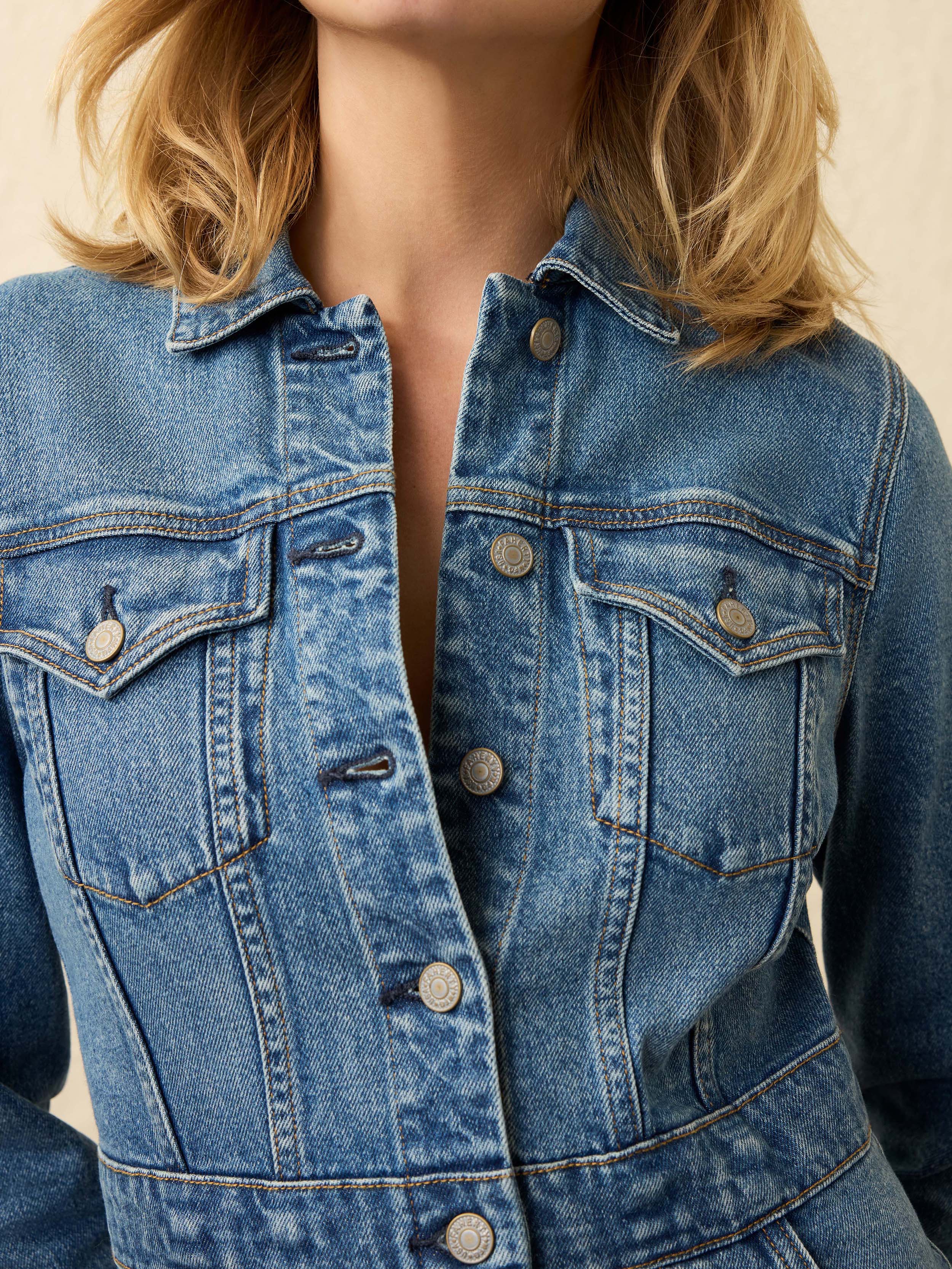 Michelle Denim Dress - Sea Bright Wash