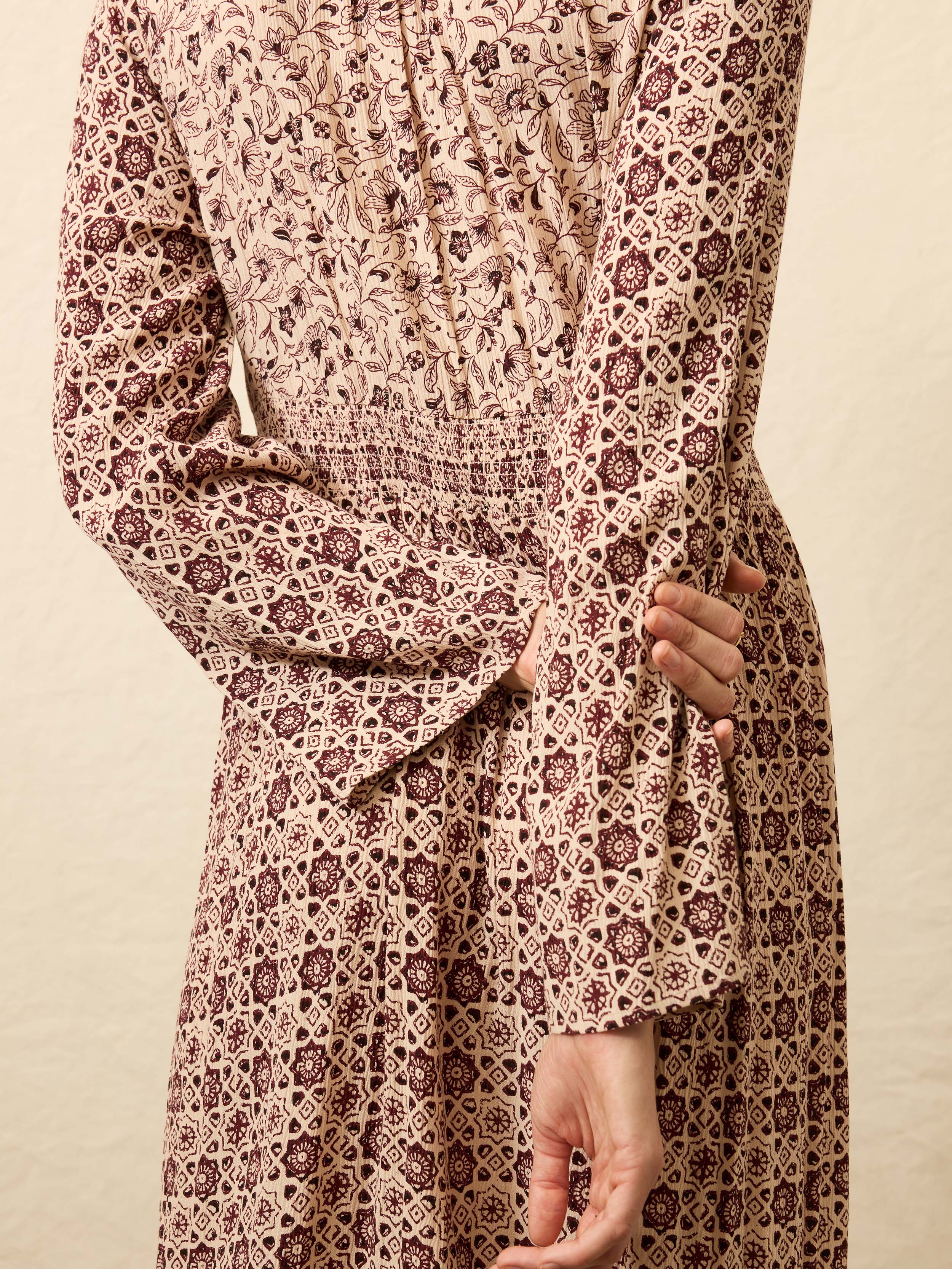 Dakota Dress - Sunrise Azulejos Mixed Print
