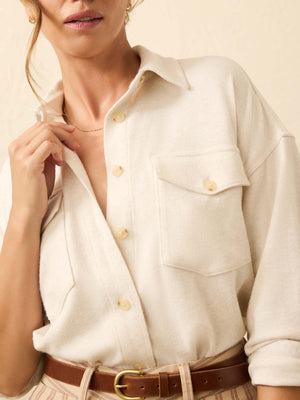 Legend™ Sweater Overshirt - Off White