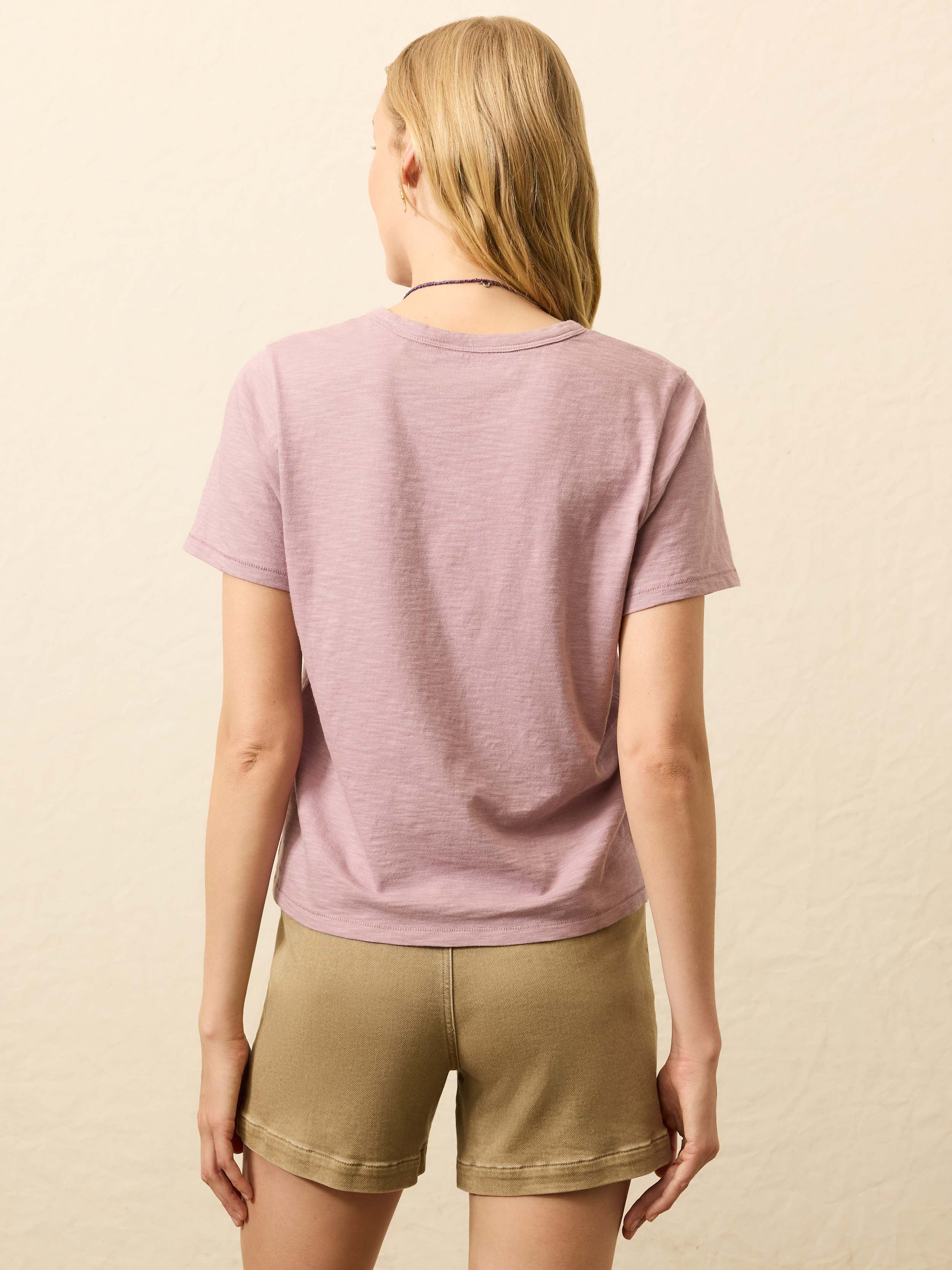 Sunwashed Essential Tee - Twilight Plum