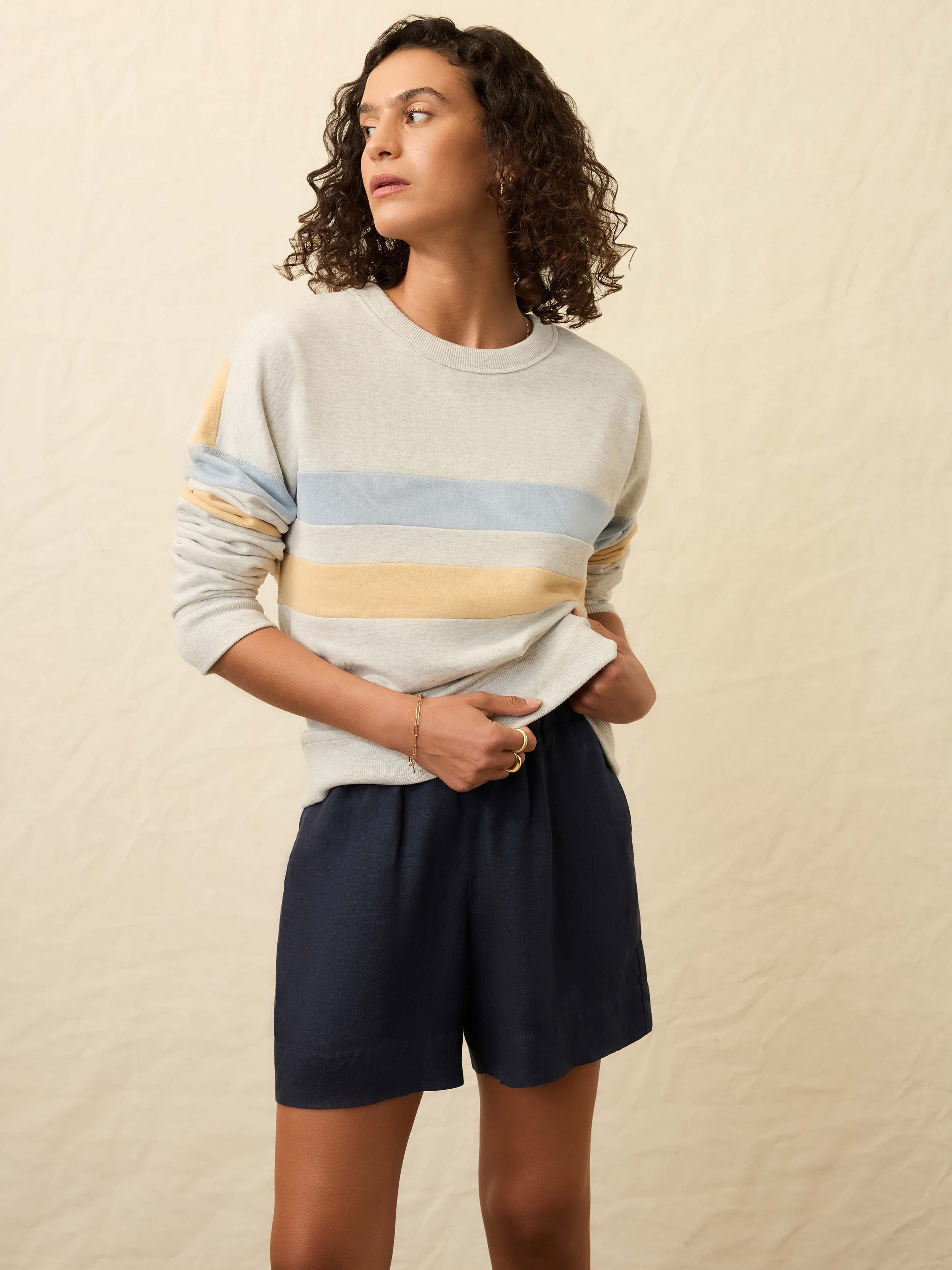 High Standard Fleece Crew - Sunset Bay