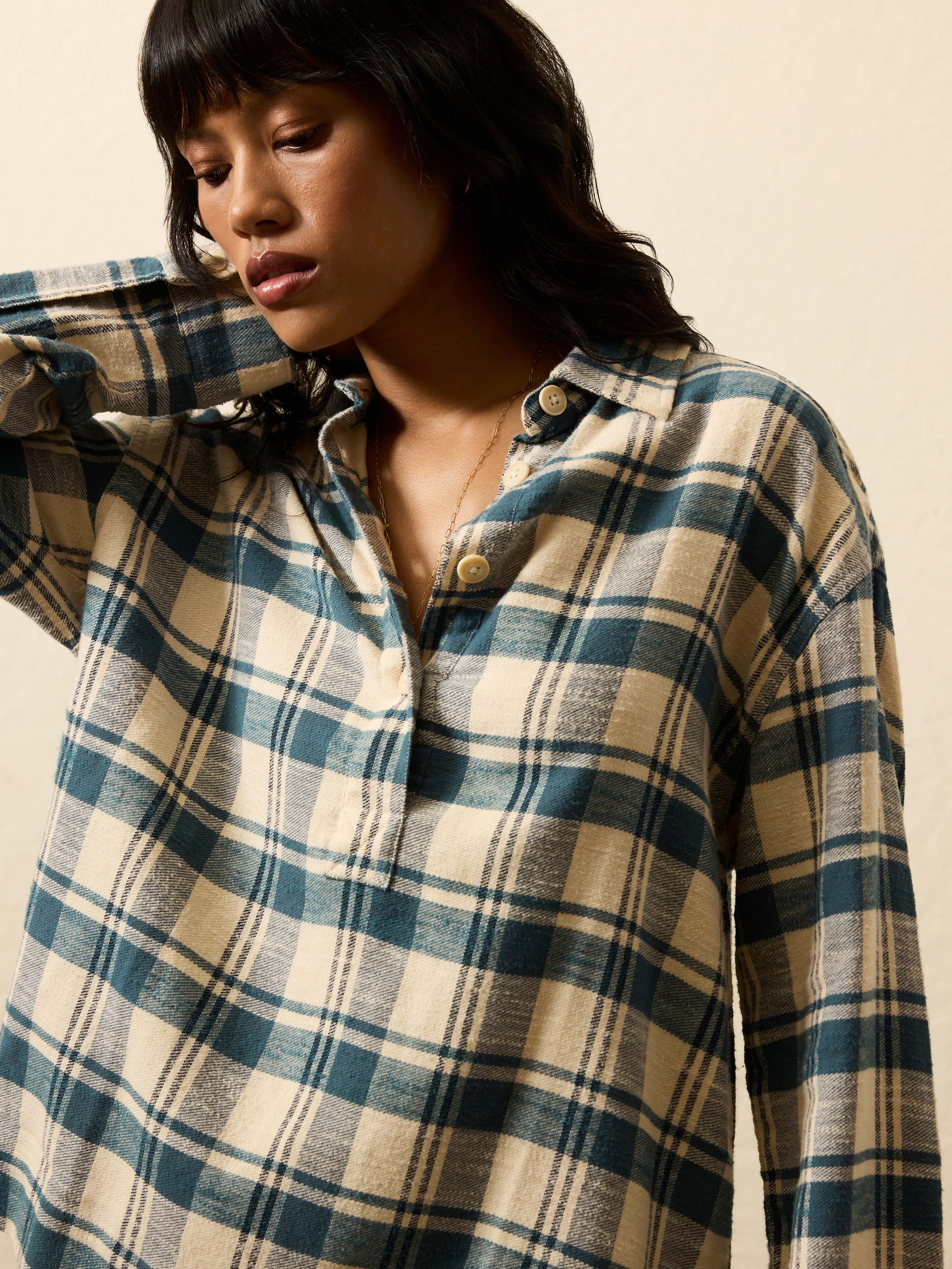 Flannel Oceanview Top - Mill Creek Plaid