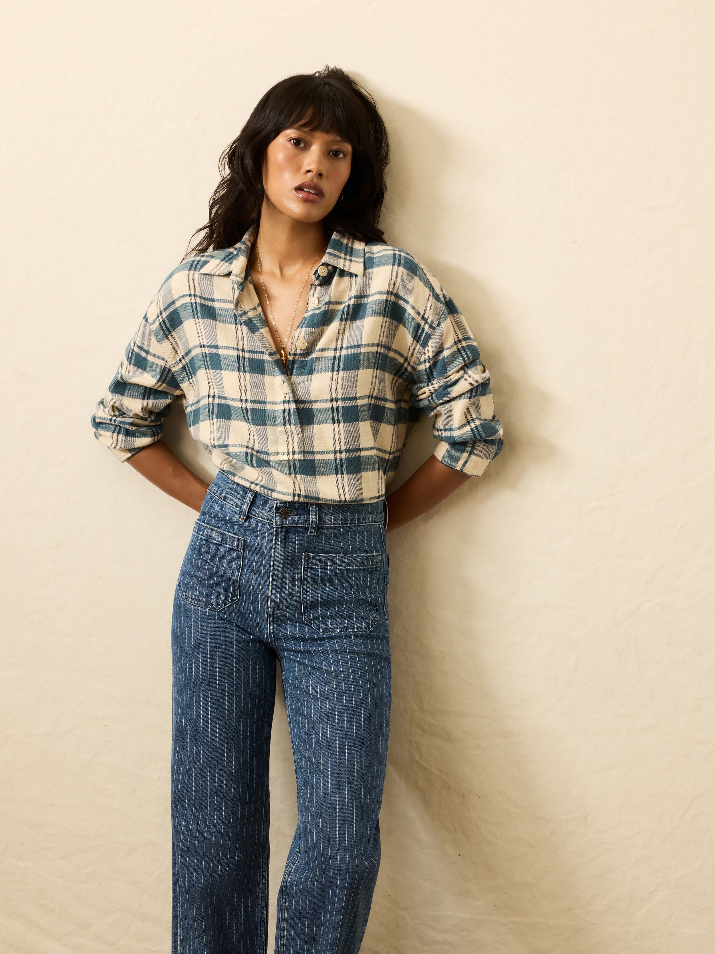 Flannel Oceanview Top - Mill Creek Plaid