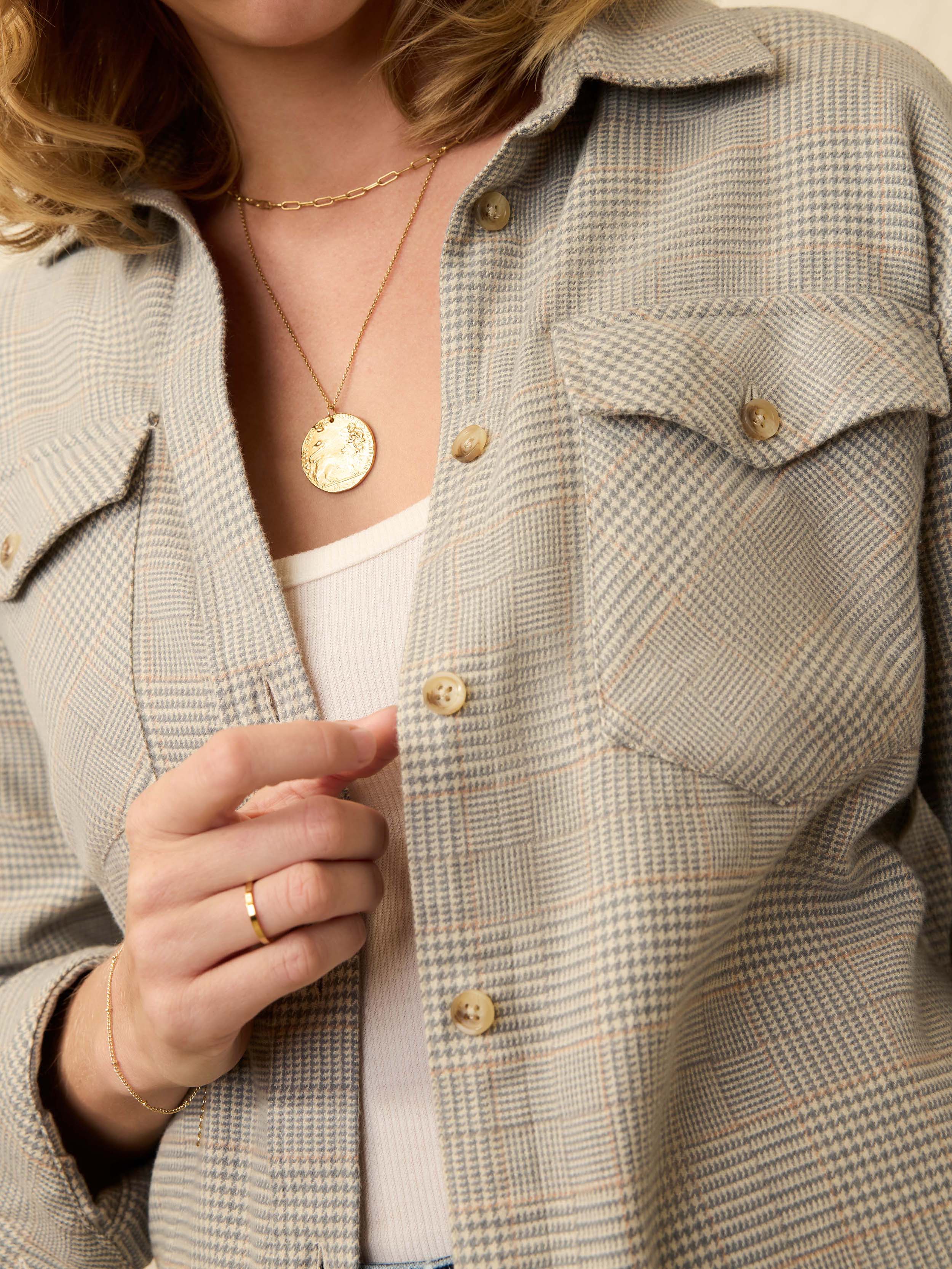 Nazare Flannel Overshirt - Canyon Plaid