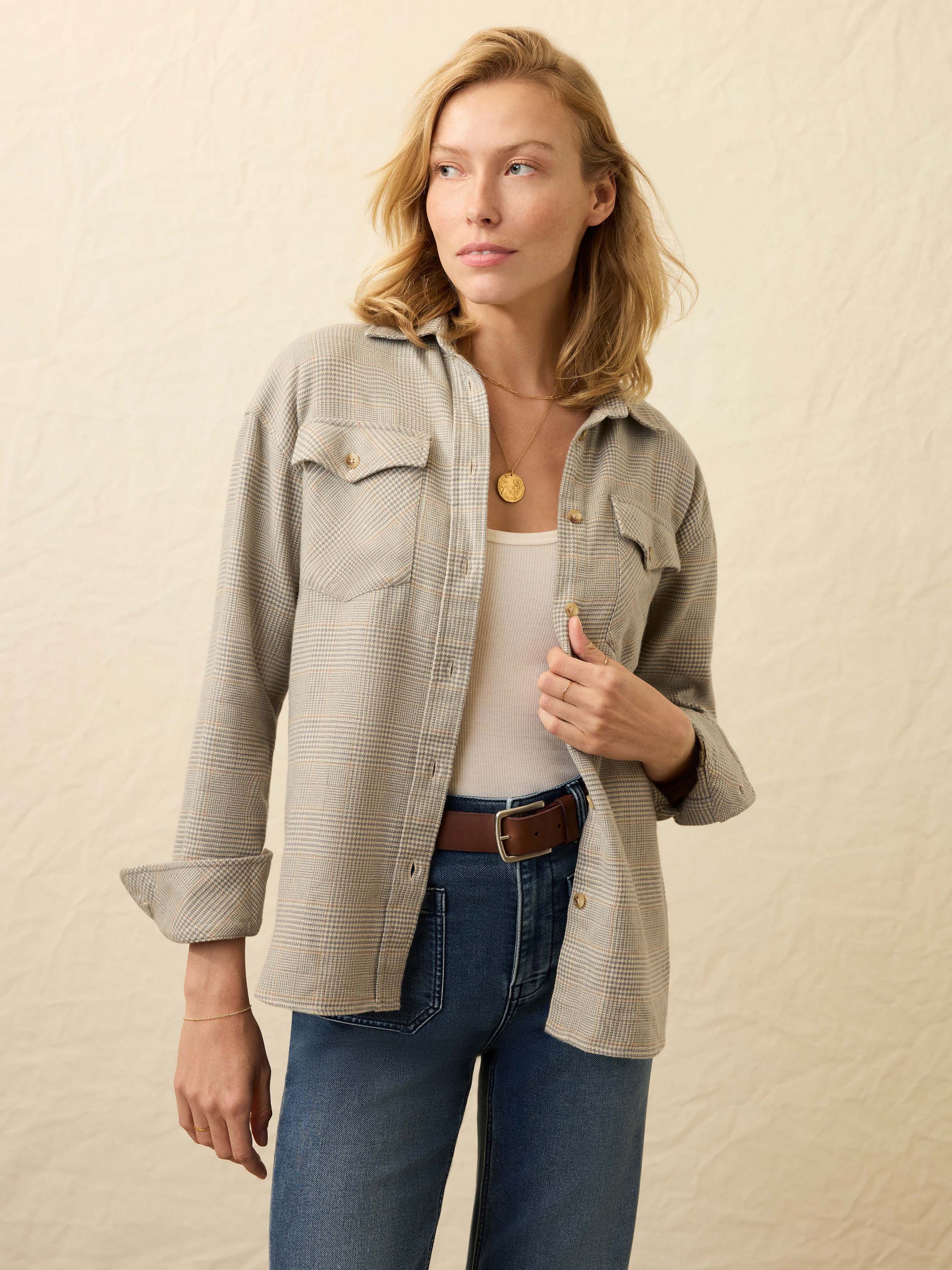 Nazare Flannel Overshirt - Canyon Plaid