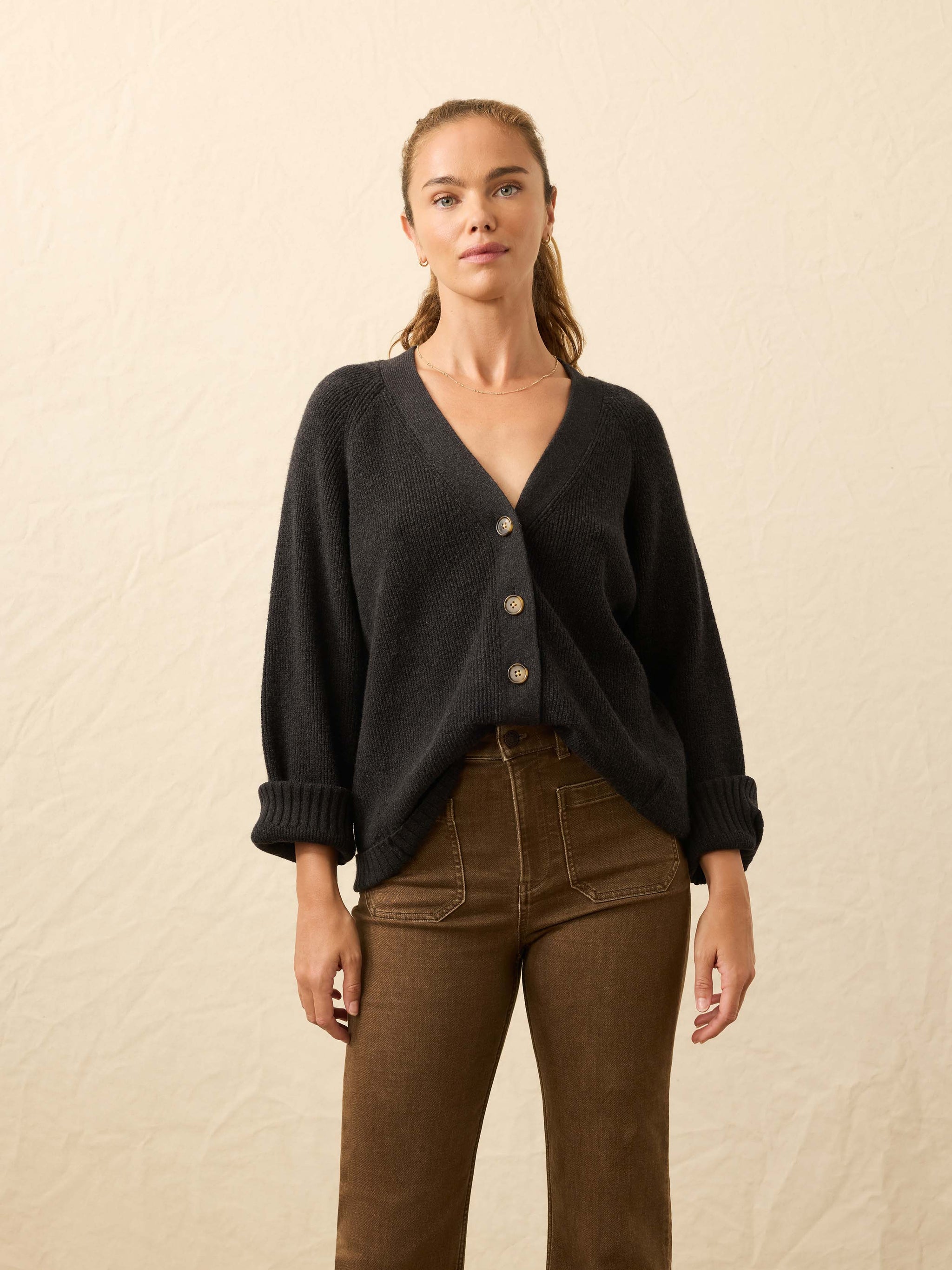Jackson Cardigan Charcoal Heather Faherty Brand