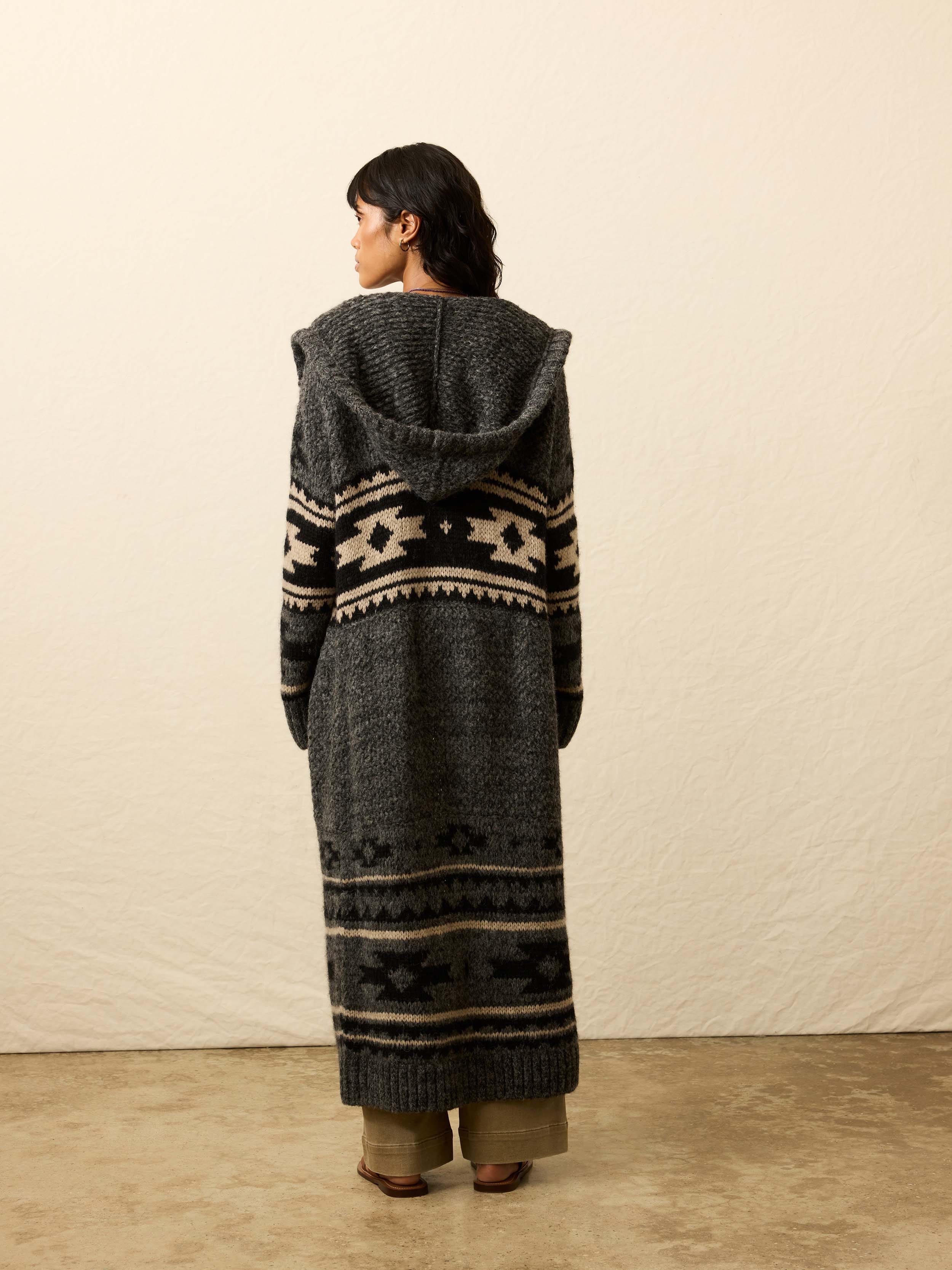 Steven Paul Judd Chahtah Hooded Duster - Charcoal Chahtah