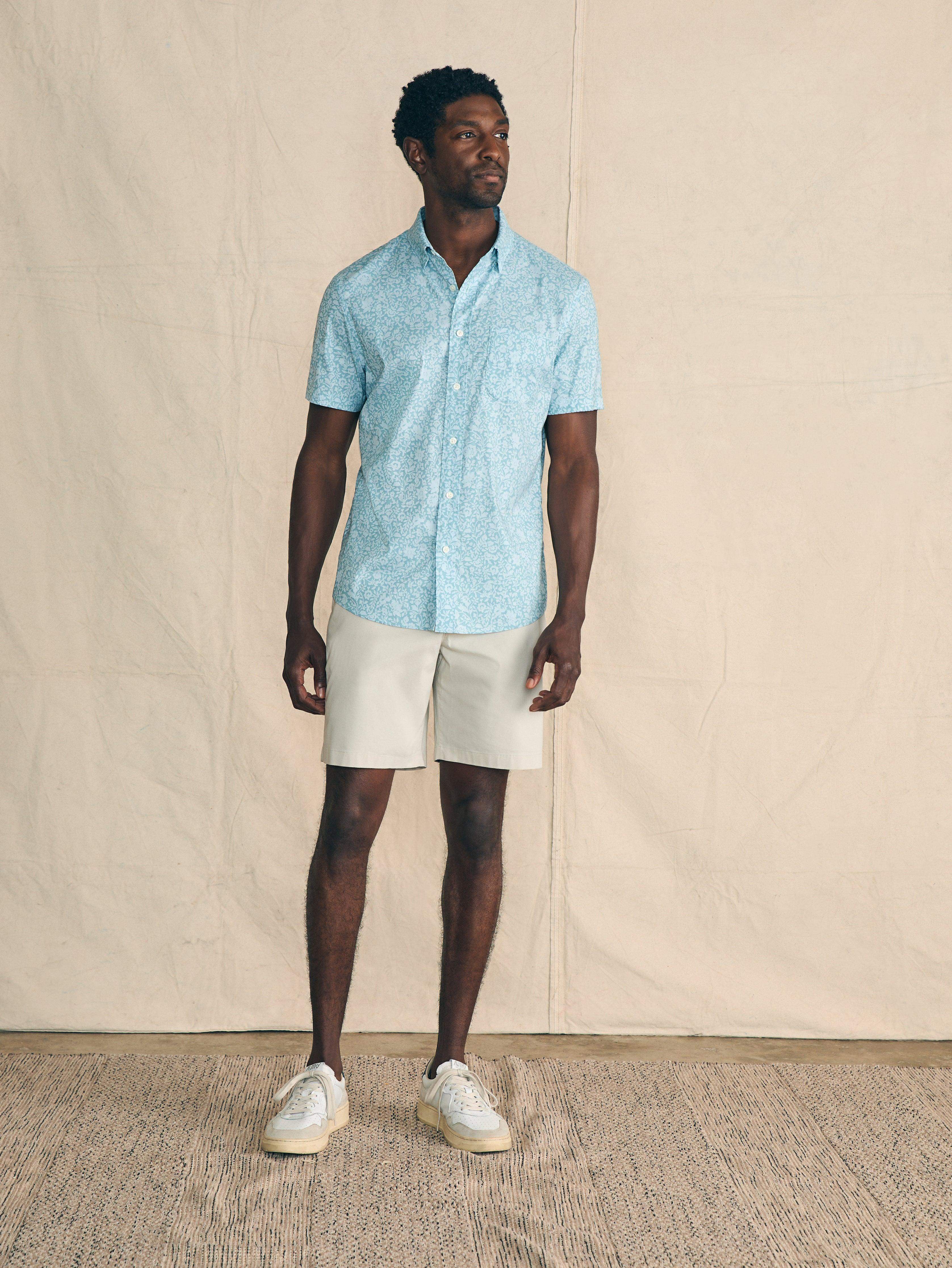 Movement™ Short-Sleeve Shirt - Blue Wave Botanic