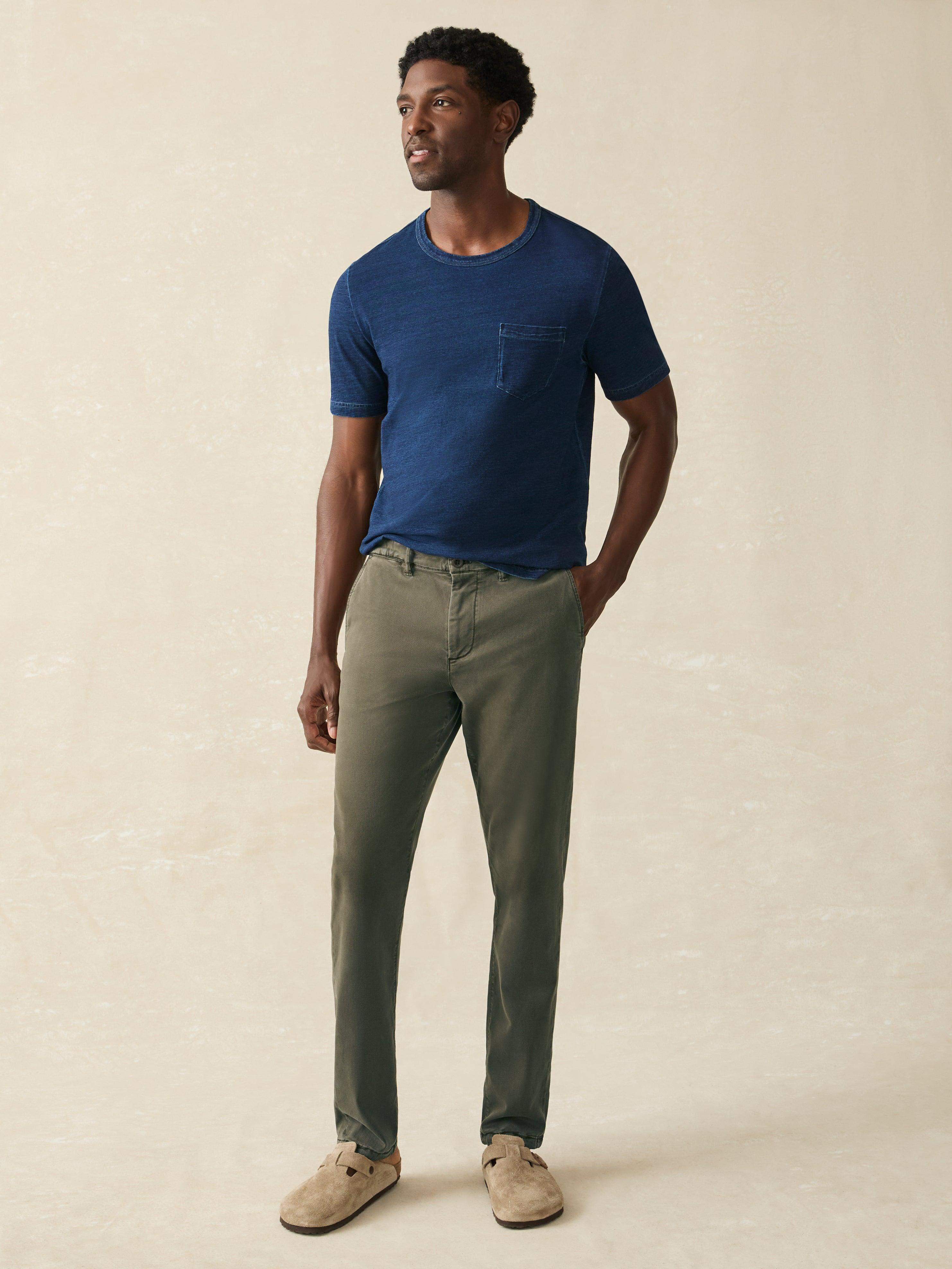 Coastline Stretch Chino - Olive Night
