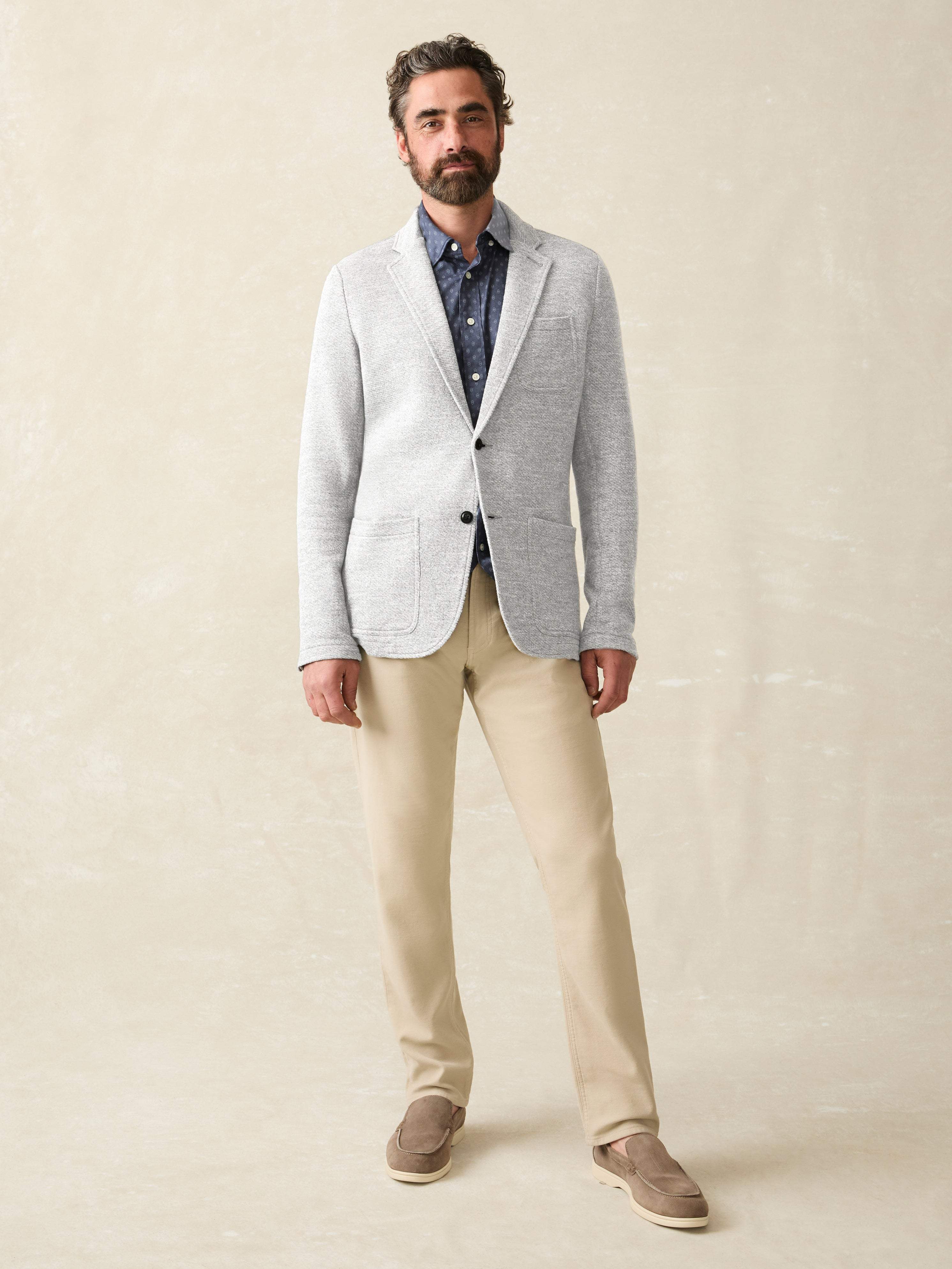 Inlet Knit Blazer (Tall) - Heather Grey