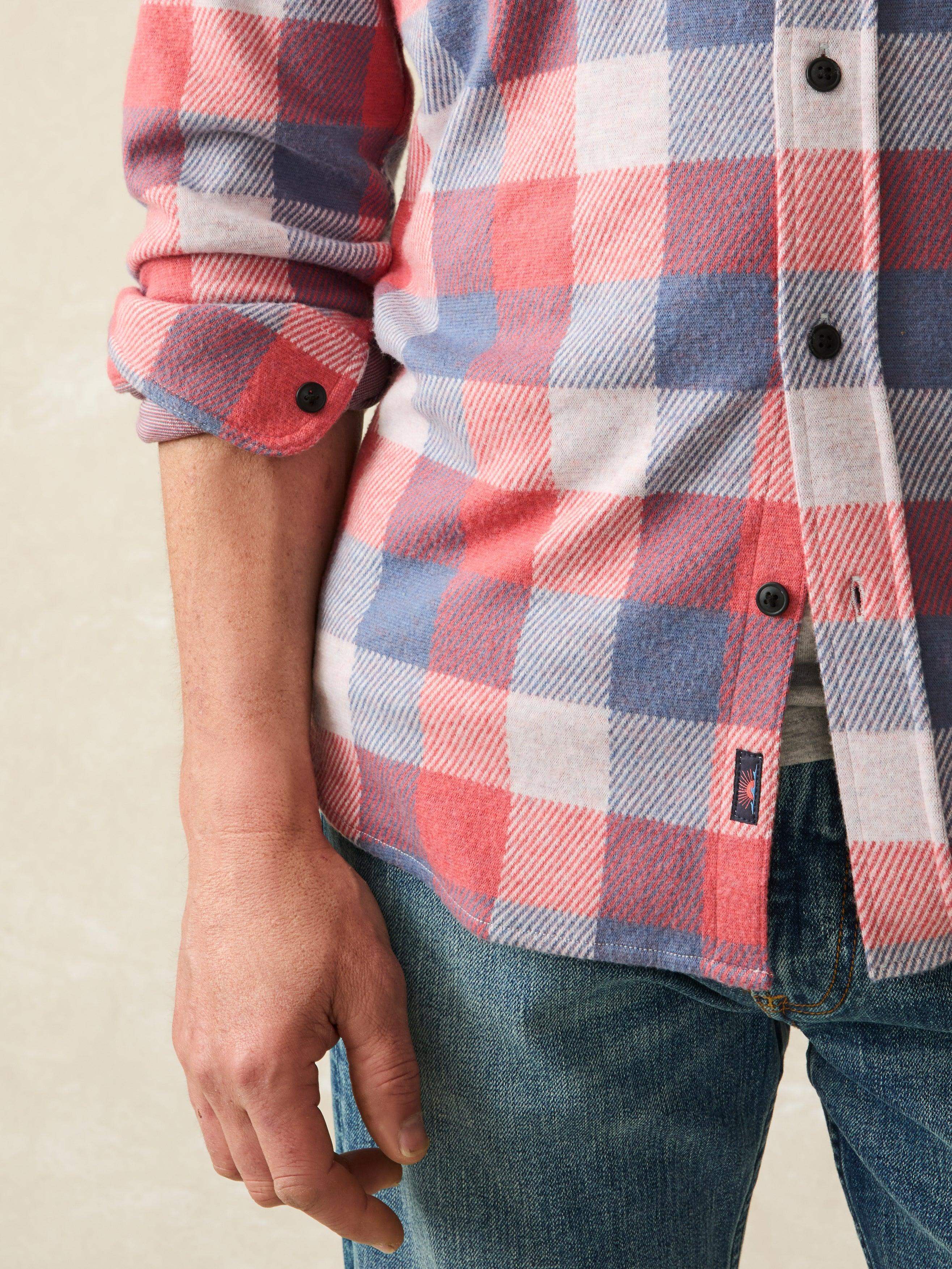 Legend™ Sweater Shirt (Tall) - Cherry Blue Buffalo