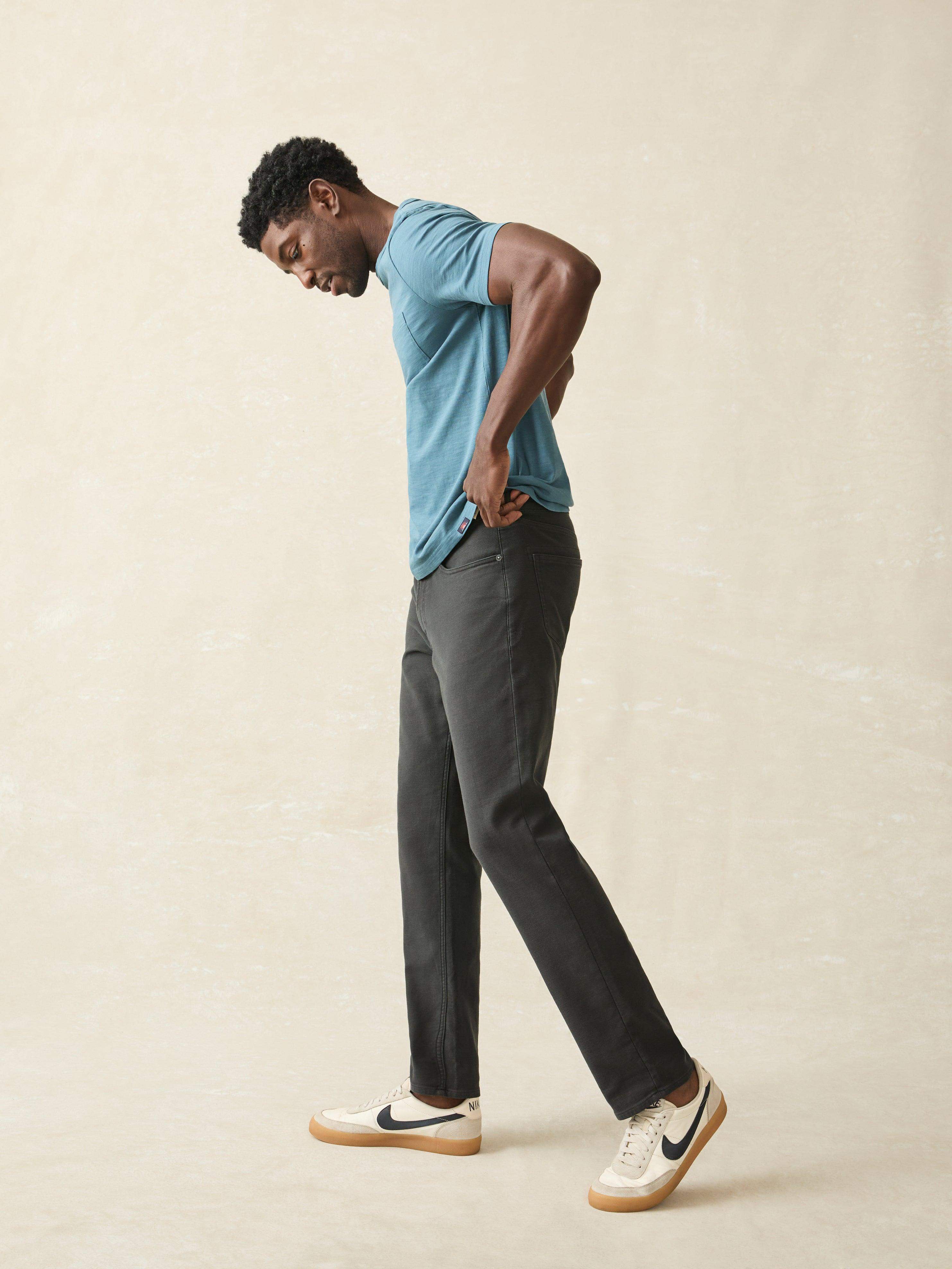 Stretch Terry 5-Pocket Athletic Fit - Onyx Black