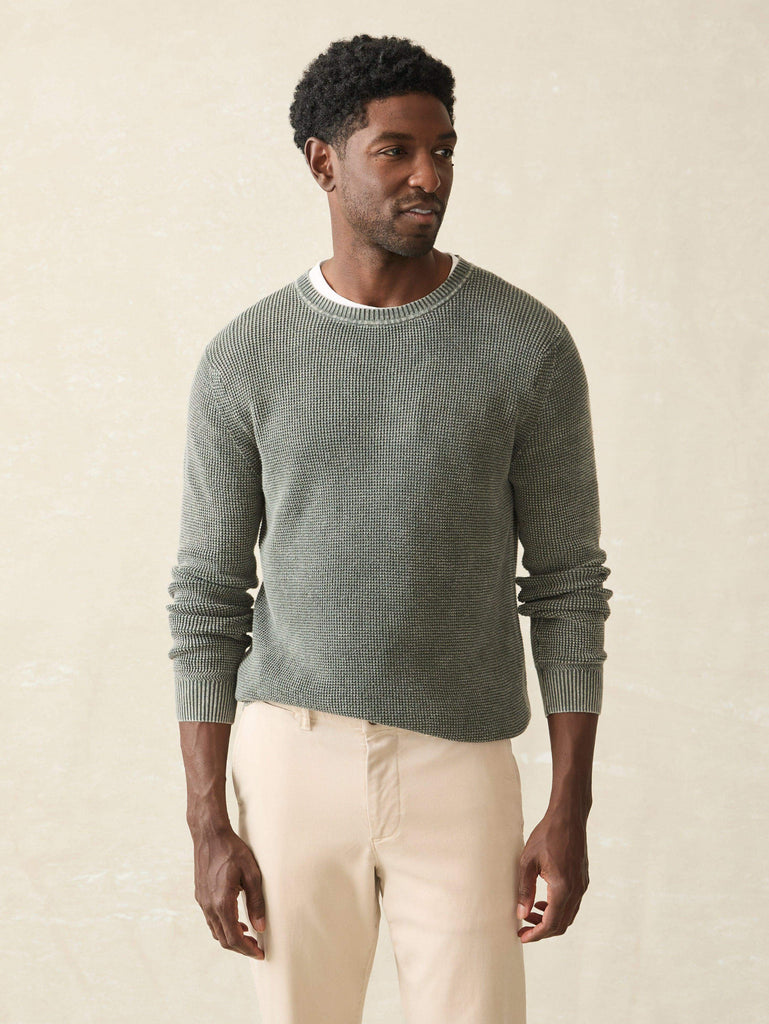 Faherty crew popular sweater