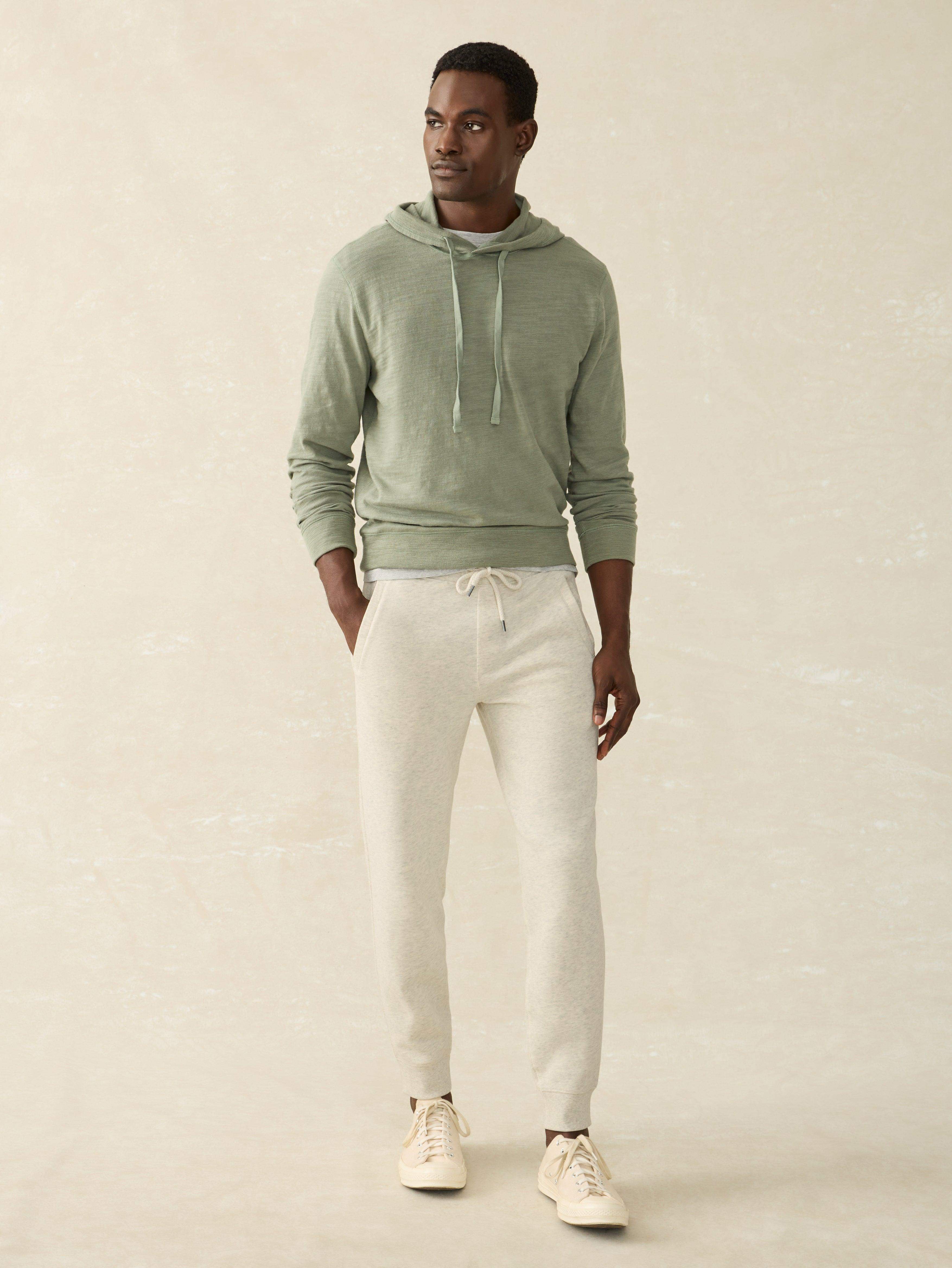 High Standard Fleece Sweatpant - Antique Ivory Heather