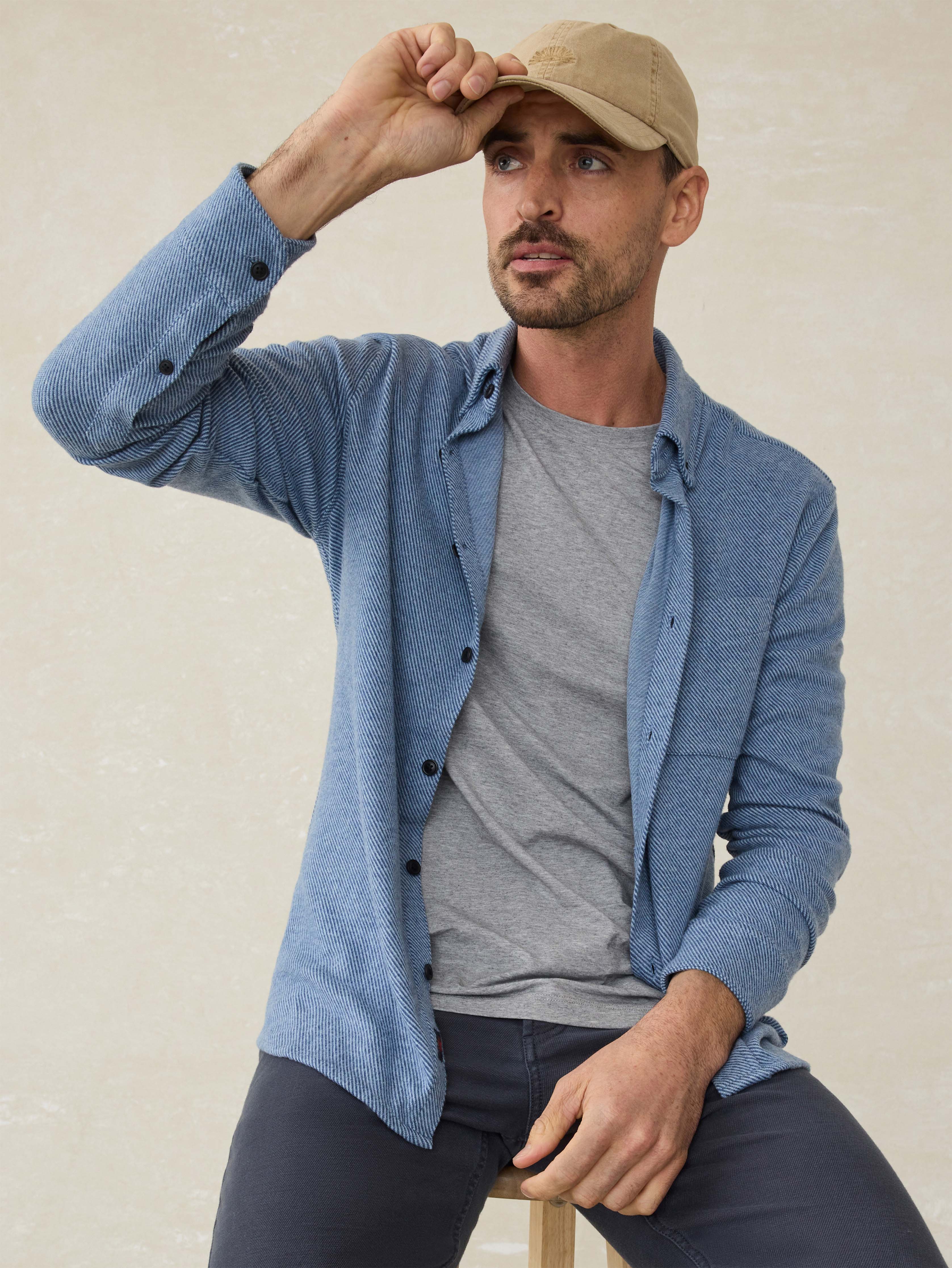 Legend™ Sweater Shirt (Single Pocket) - Glacier Blue Twill