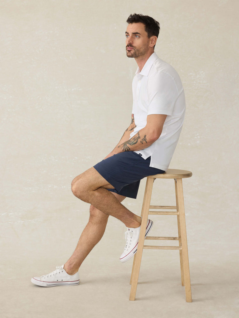 SS Movement Pique Polo - Ivory Coastal Palms main image 1
