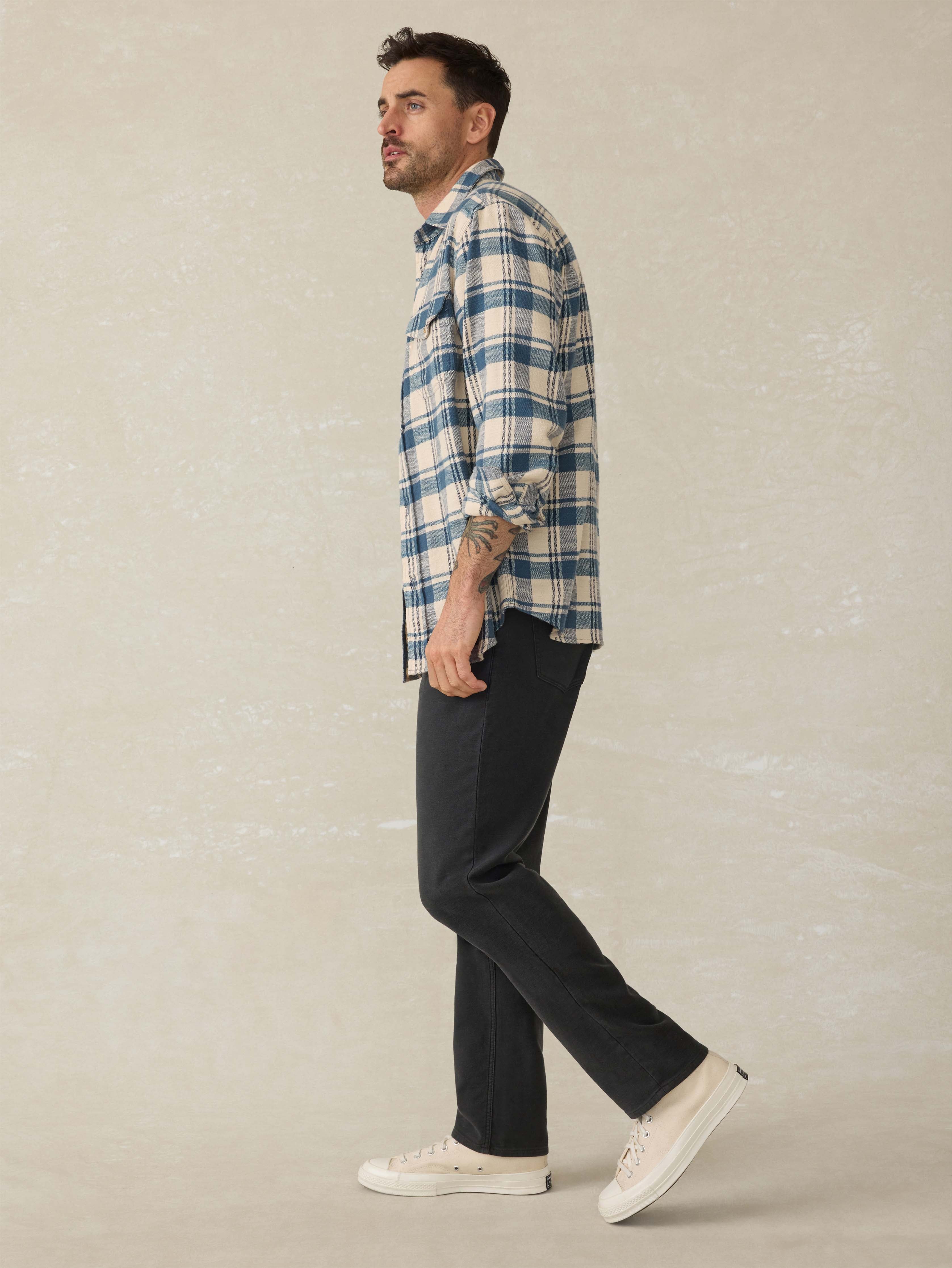 Stretch Terry 5-Pocket Pant - Onyx Black