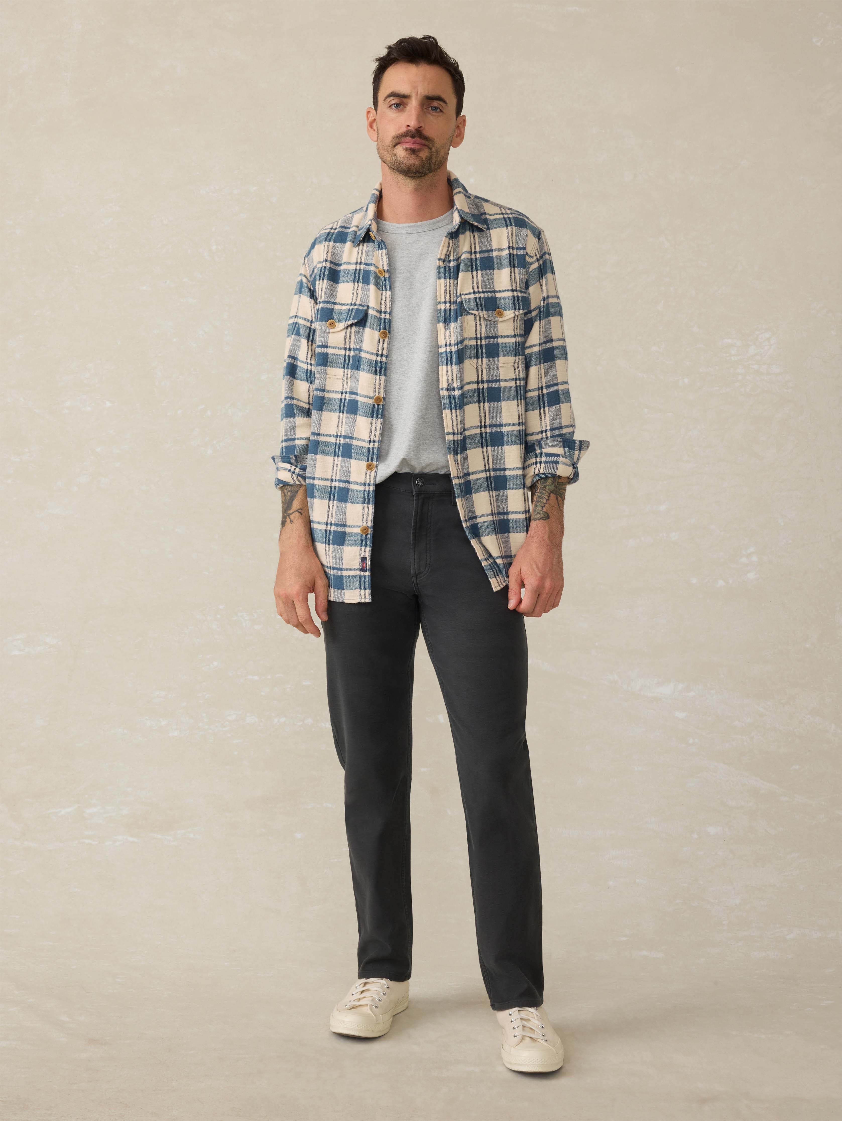 Stretch Terry 5-Pocket Pant - Onyx Black