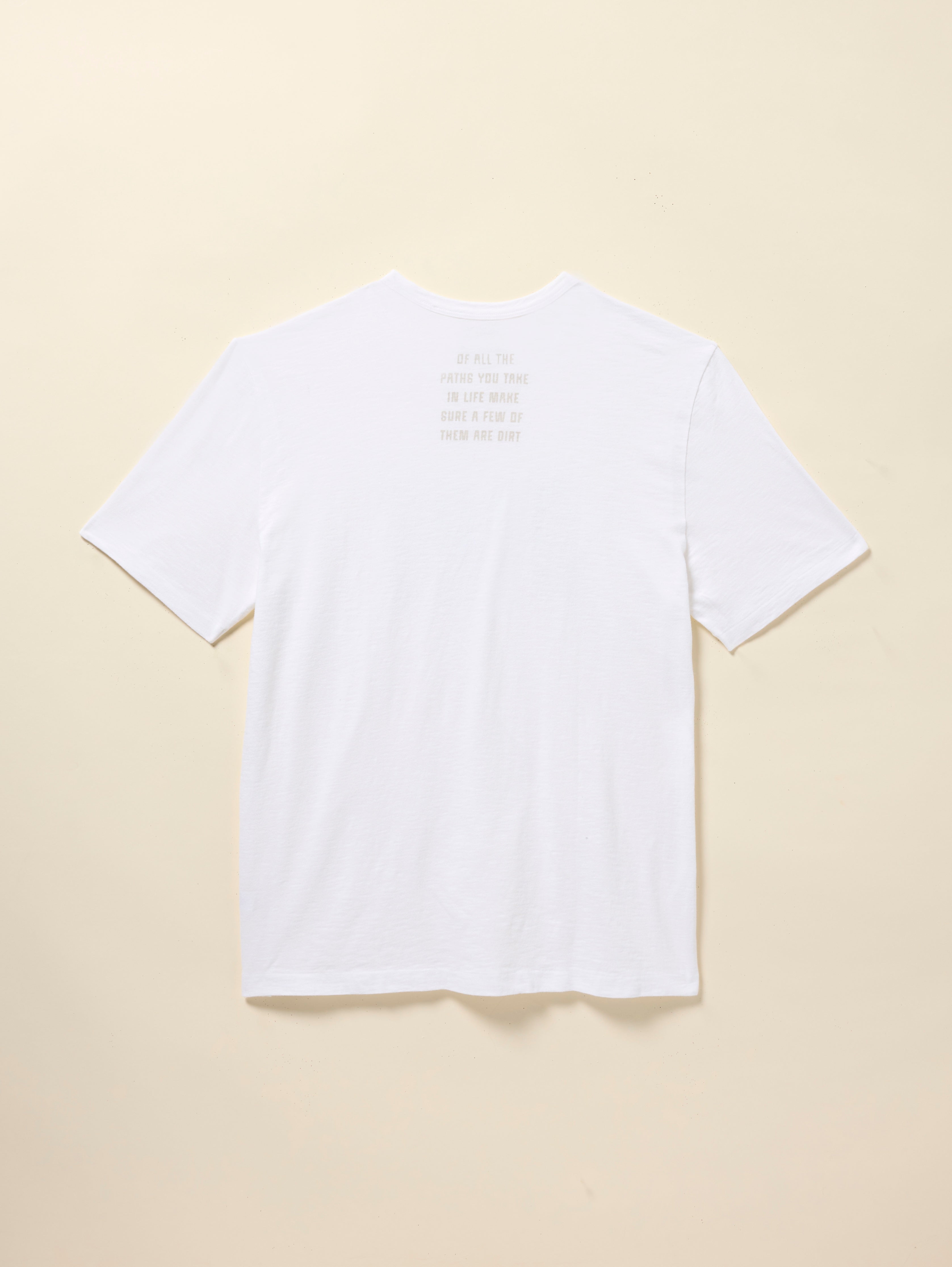DIRT Sunwashed Regenerative Cotton Tee - White