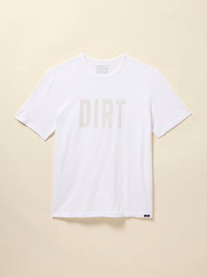 DIRT Sunwashed Regenerative Cotton Tee - White