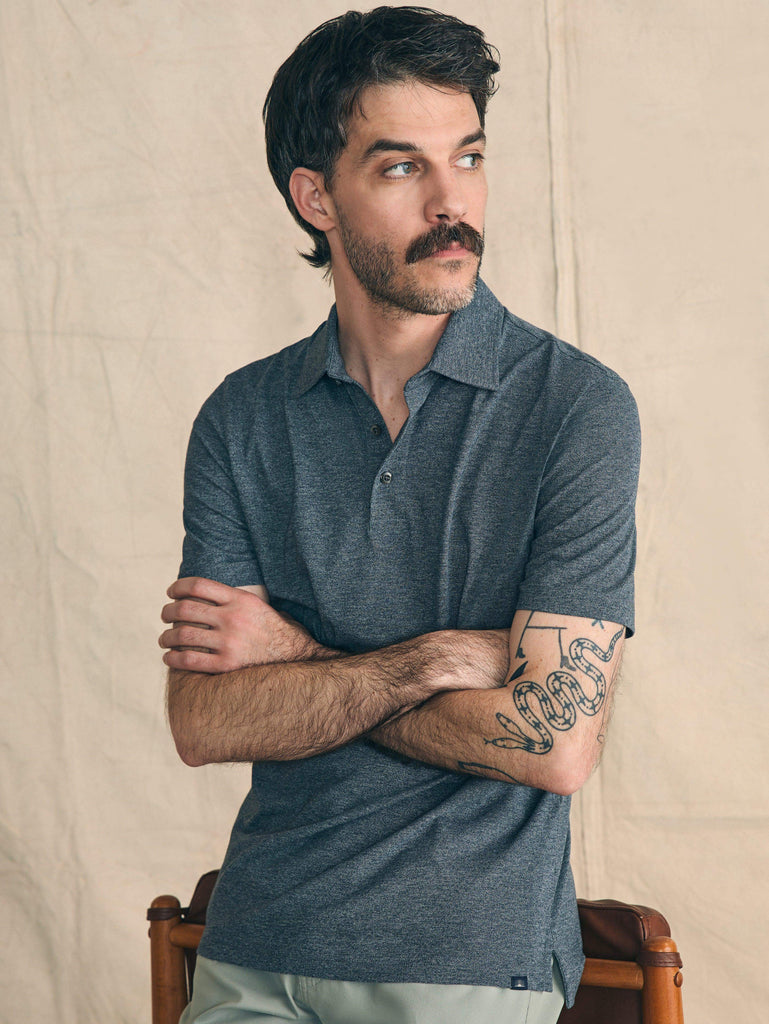 Movement™ Short-Sleeve Pique Polo Shirt (Tall) - Dusty Iron