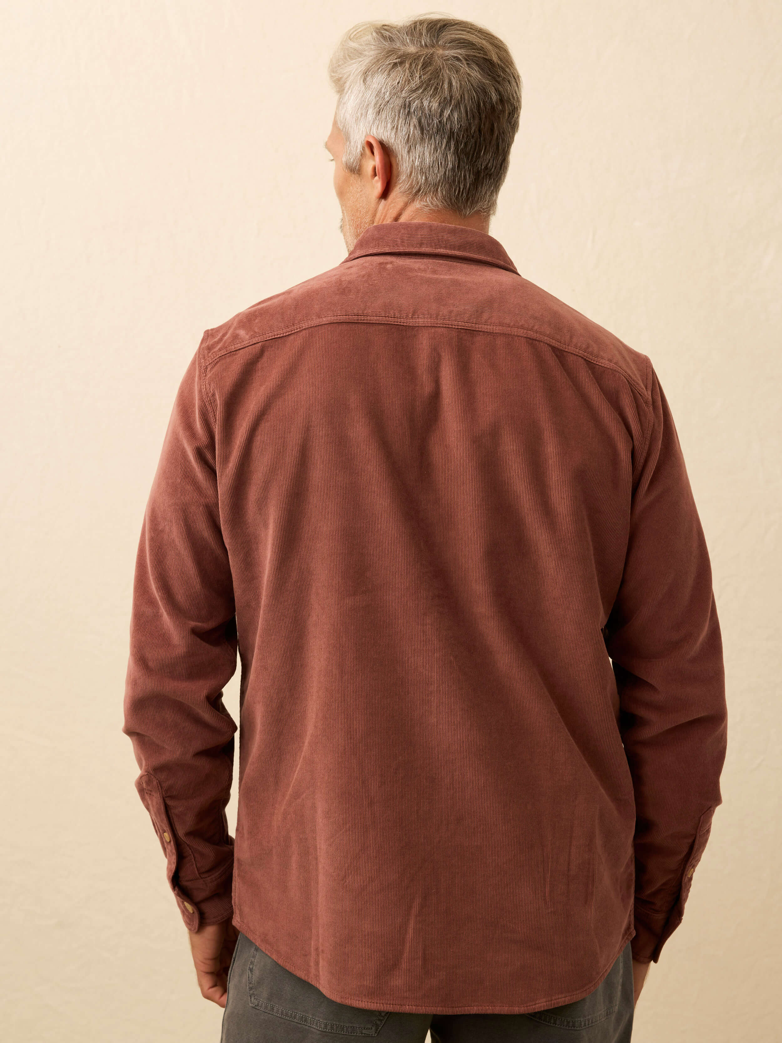 Stretch Terry Corduroy Workshirt - Chestnut Ridge