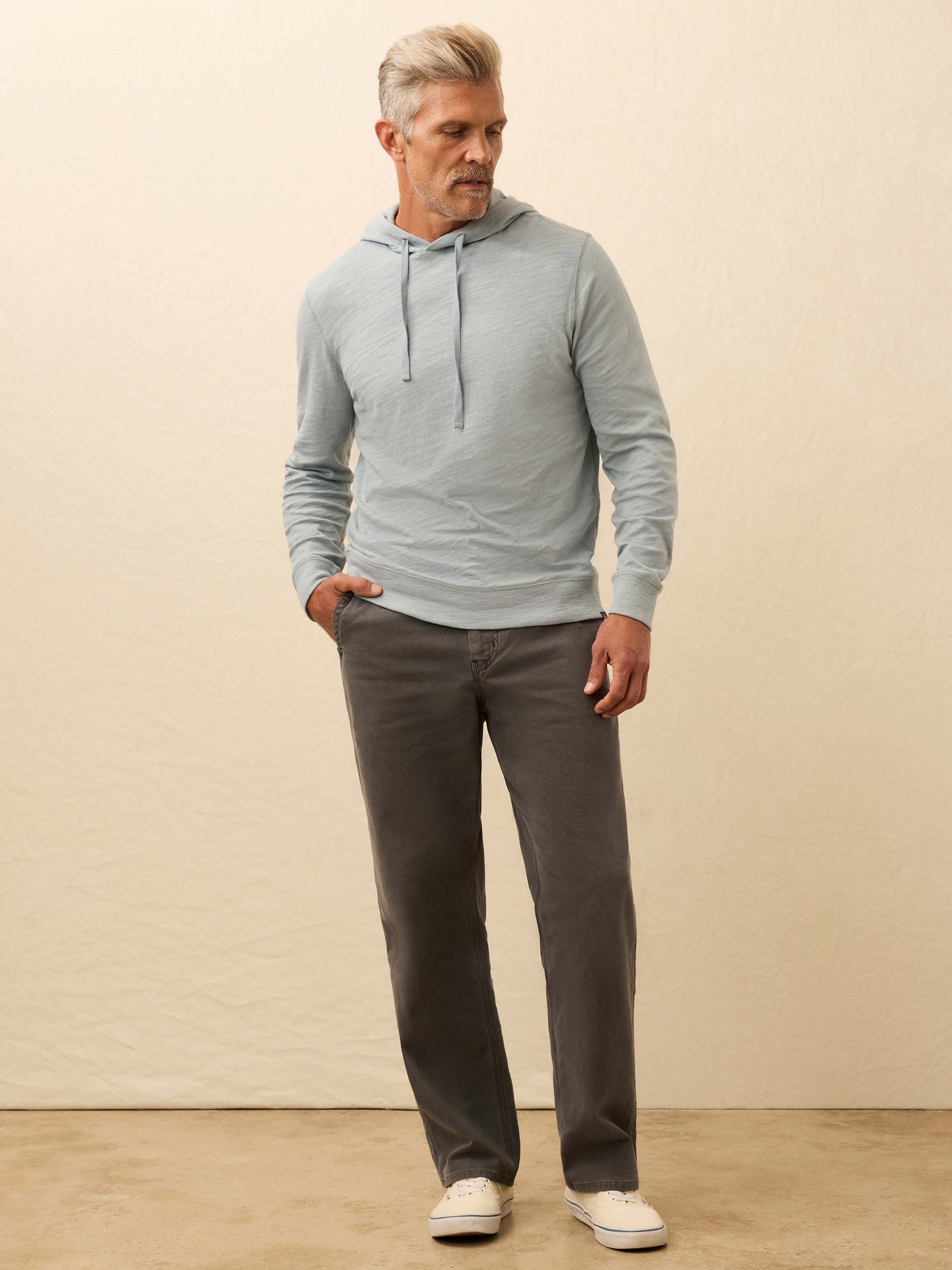 Sunwashed Slub Hoodie - Alaskan Blue | Faherty Brand