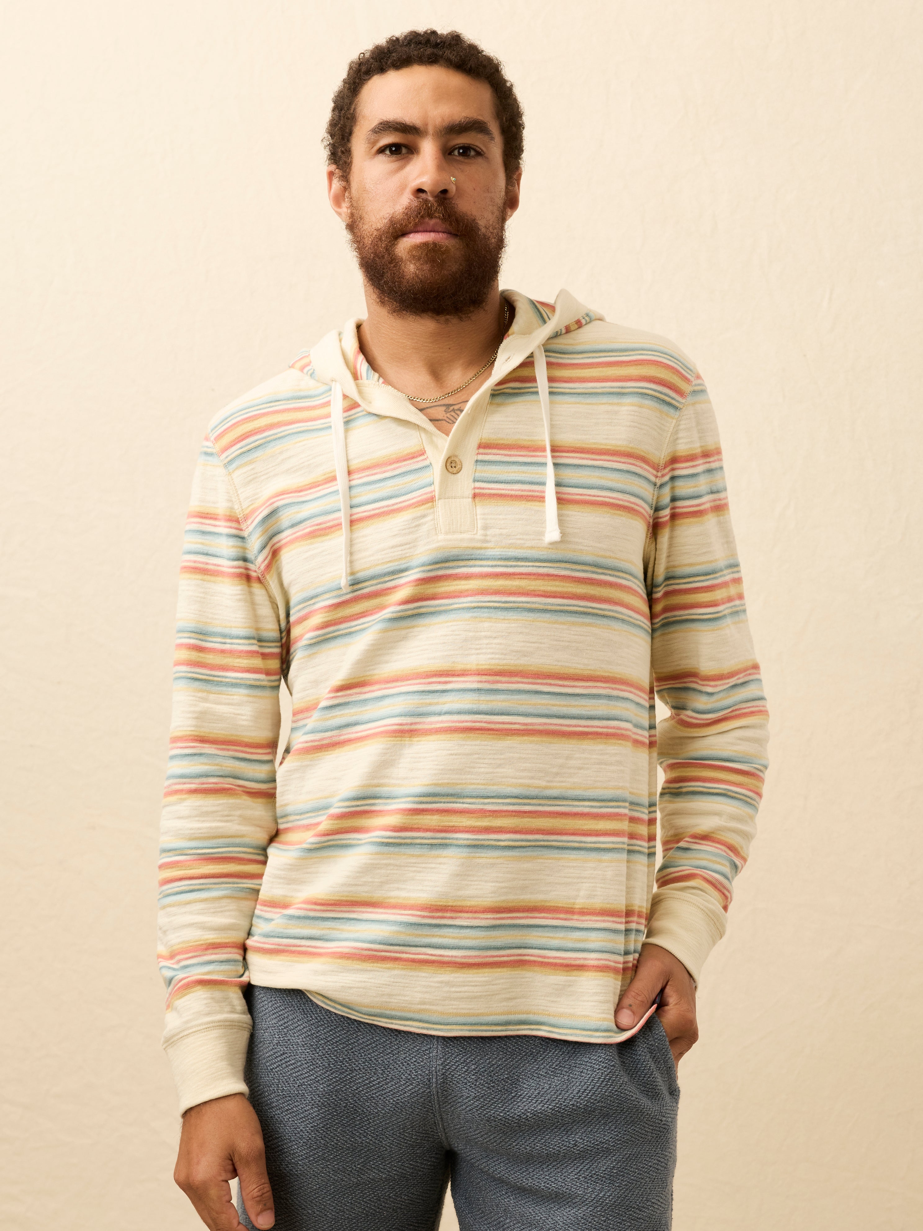 Sunwashed Slub Hoodie - Daybreak Ombre | Faherty Brand