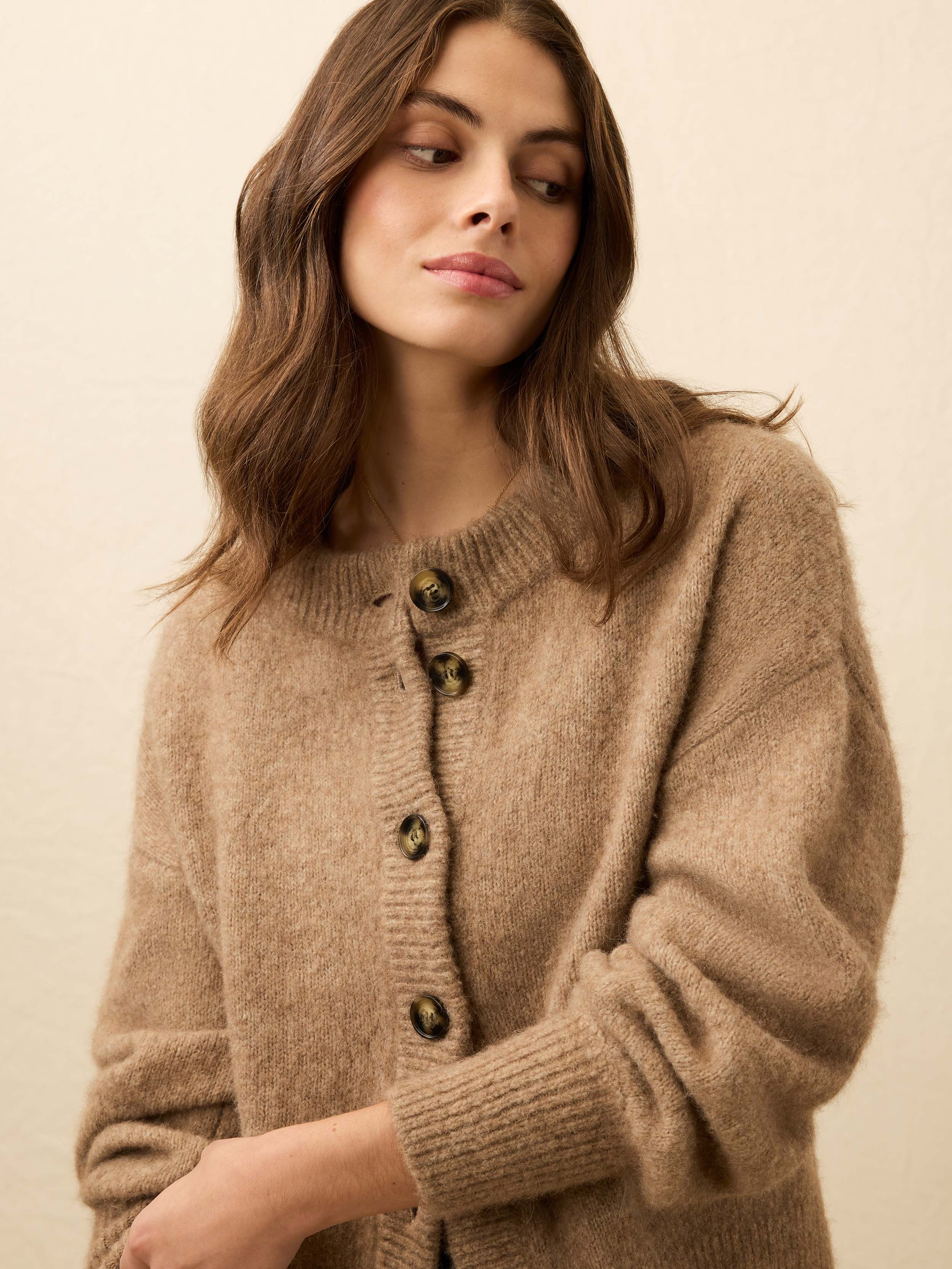 Alpine Cozy Cardigan - Toffee