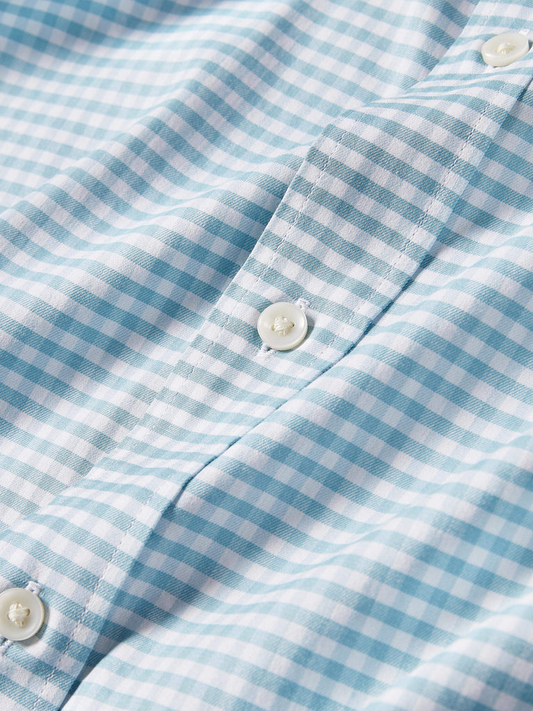 Movement™ Shirt Teal Gingham Faherty Brand