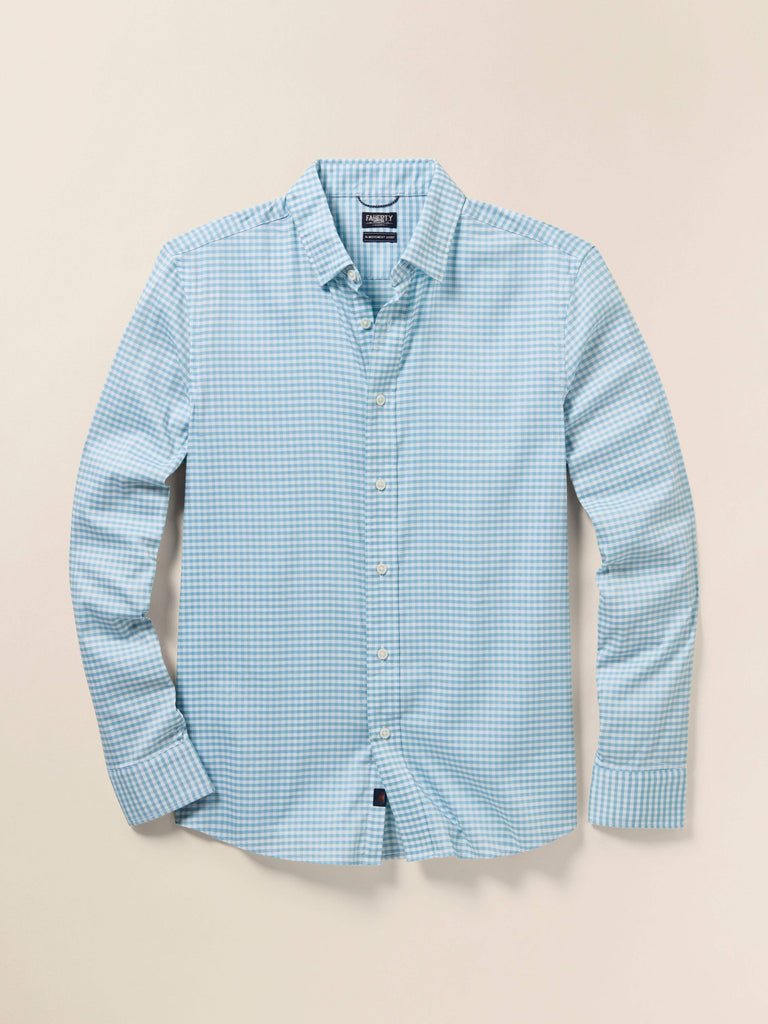 Movement™ Shirt Teal Gingham Faherty Brand