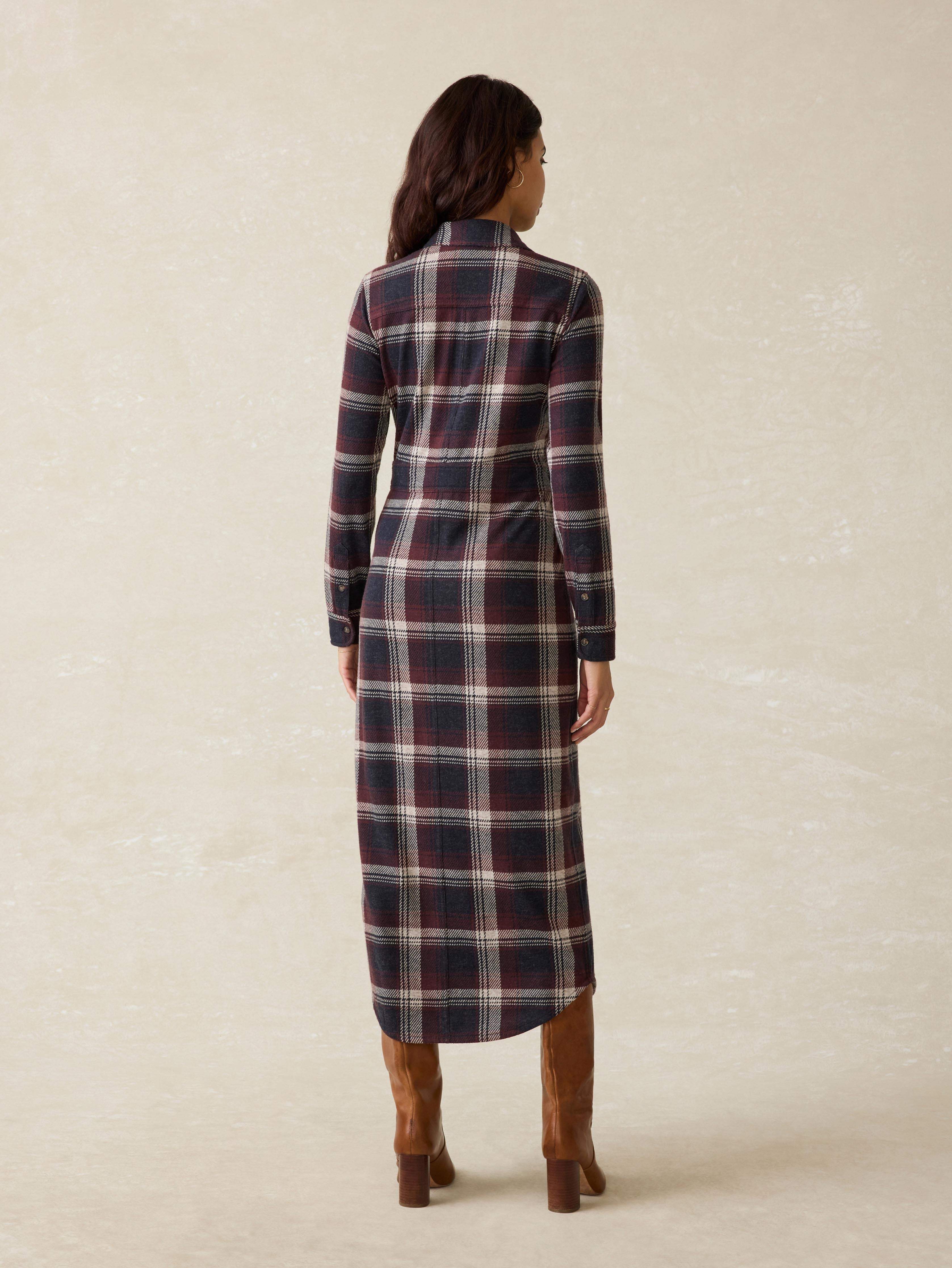 Legend™ Sweater Maxi Dress - Middlecreek Moon Plaid
