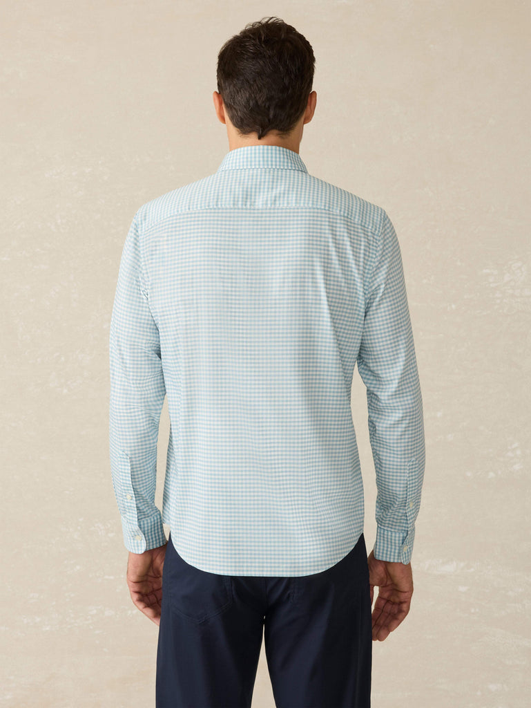 Movement™ Shirt Teal Gingham Faherty Brand