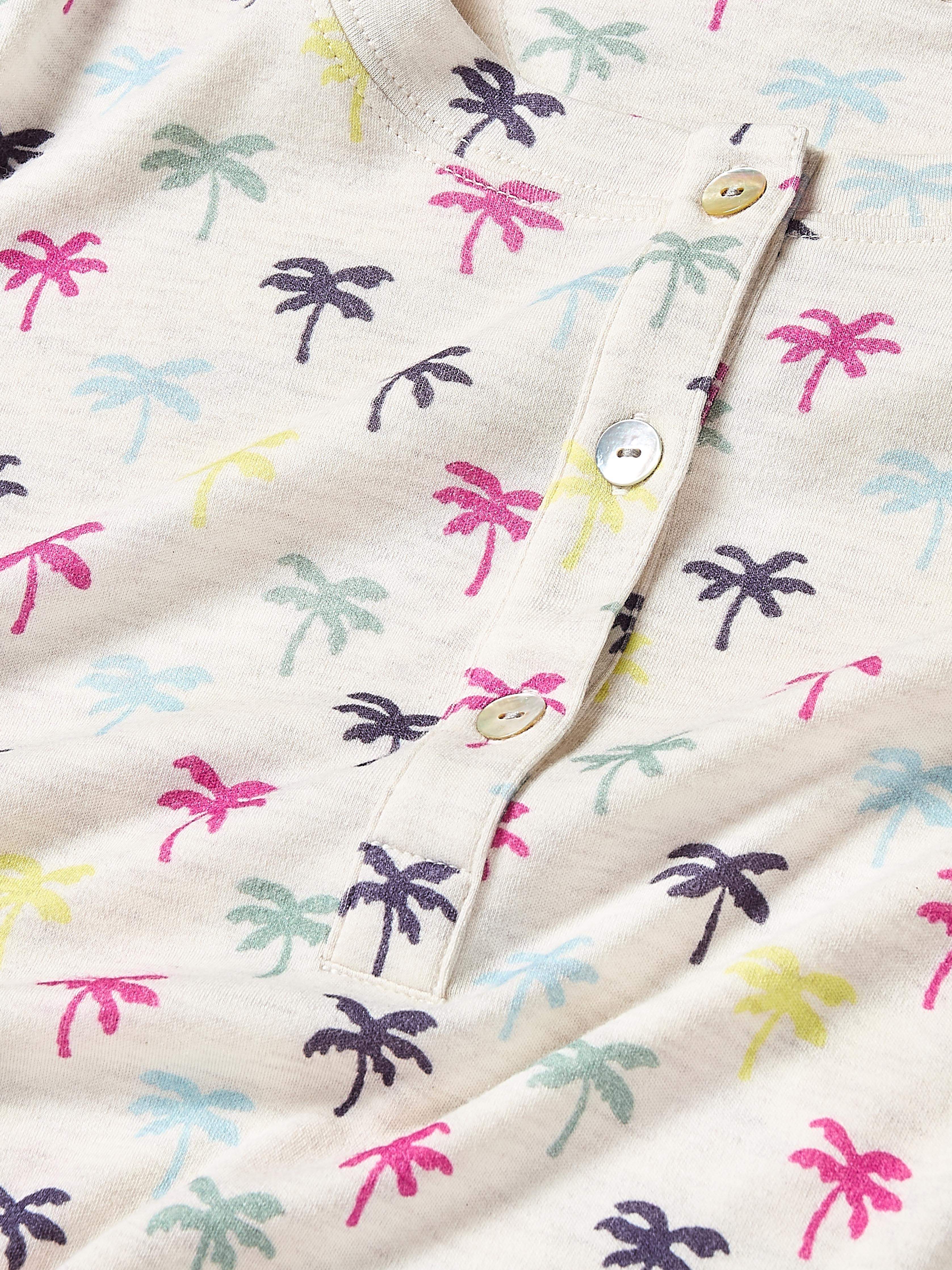 Cloud Henley Pajama Pant Set - Sun Valley Palms