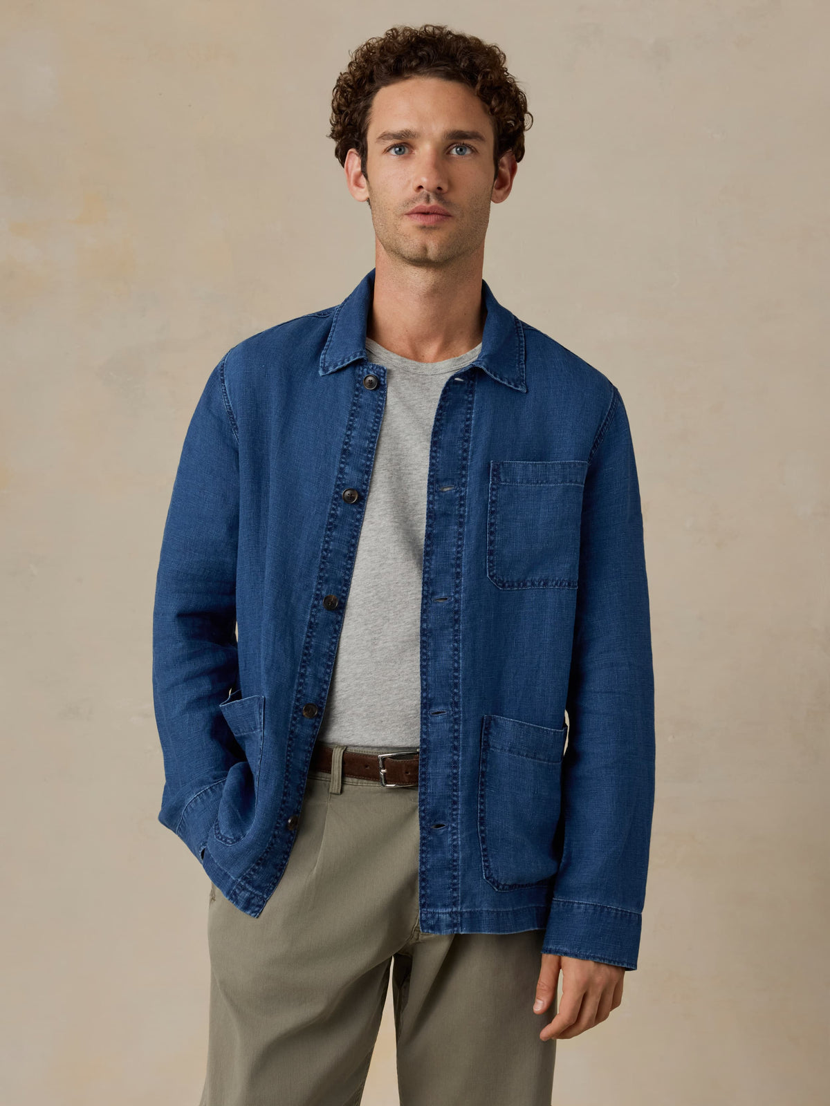 Indigo Studio Jacket - Island Indigo Wash | Faherty Brand