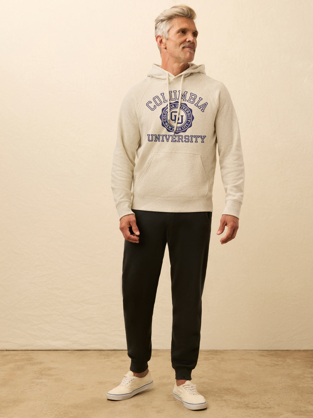 Columbia High Standard Fleece Hoodie - Antique Ivory Heather 
