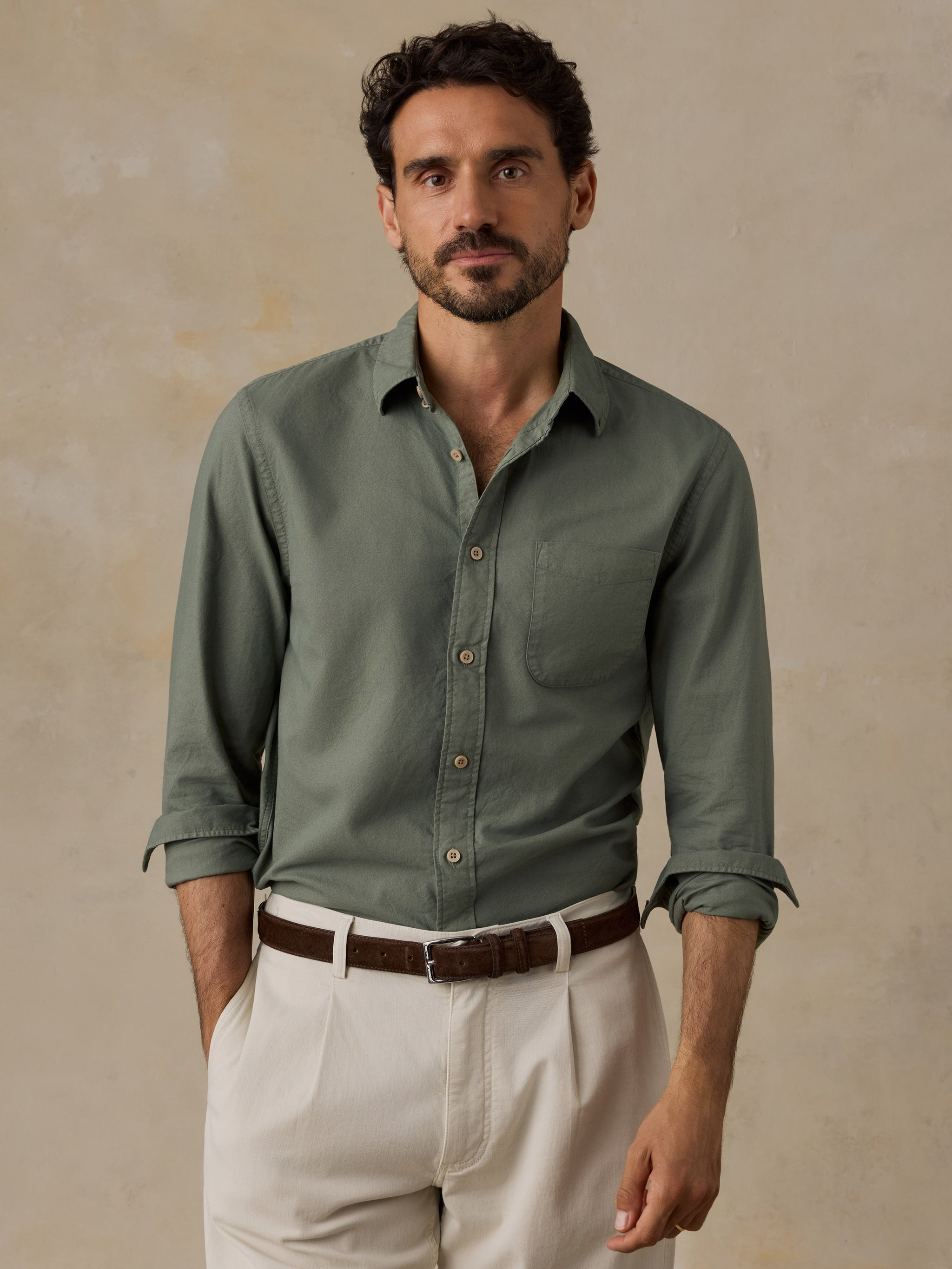 Faherty Men's Laundered Oxford Shirt