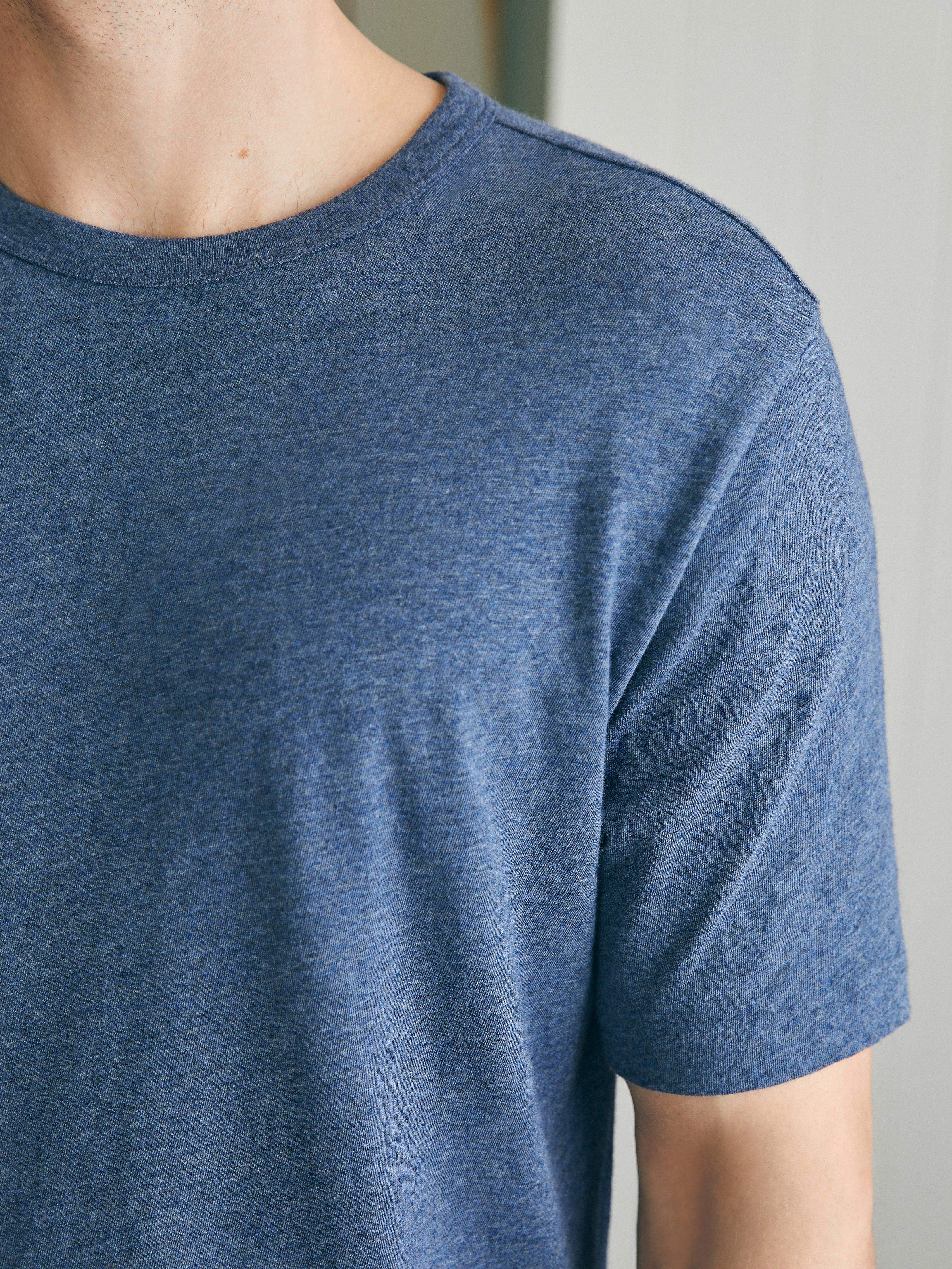 Short-Sleeve Vintage Chambray Tee - Glacial Navy Heather