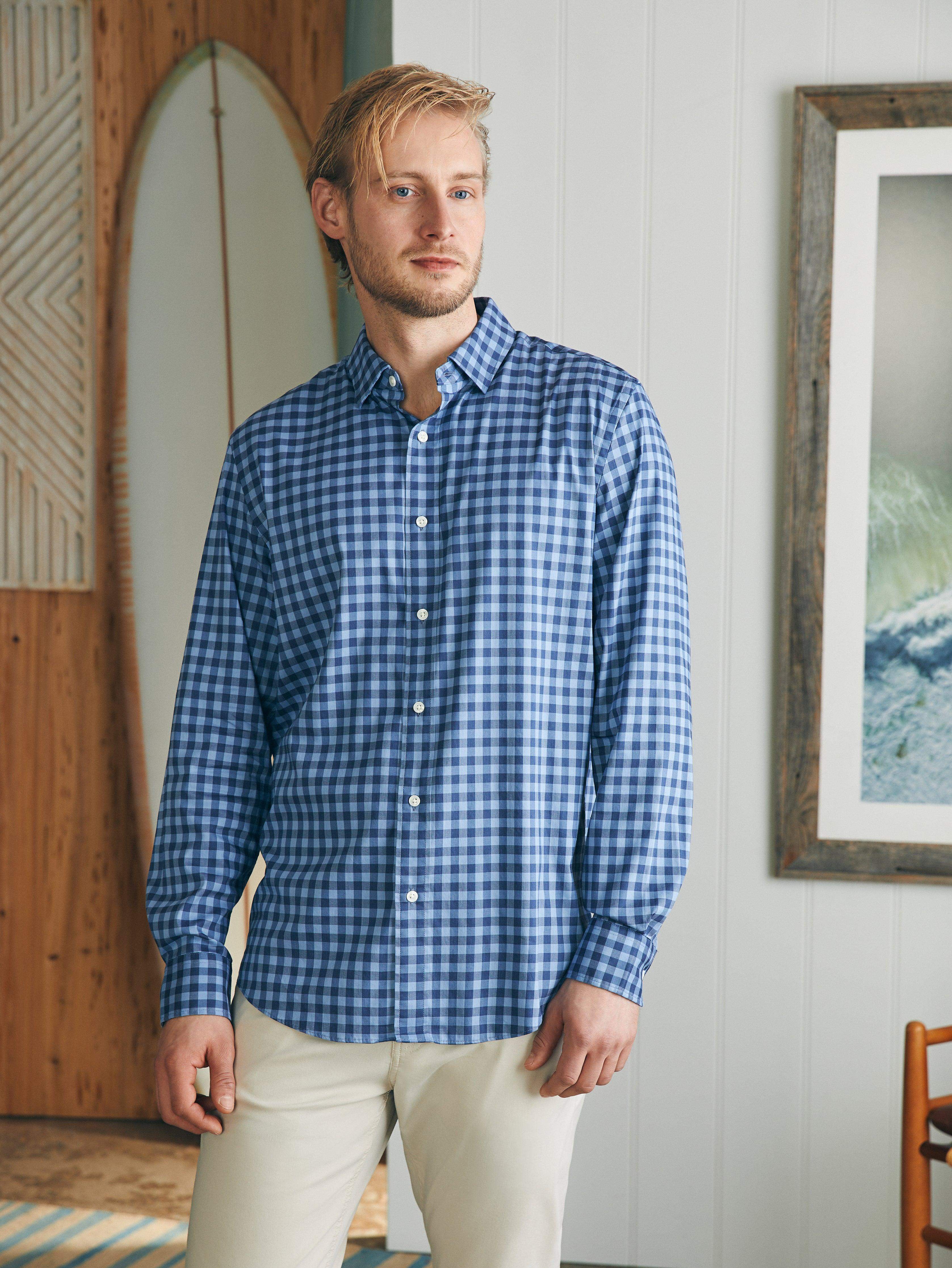 Movement™ Shirt Classic Fit - Navy Skies Check
