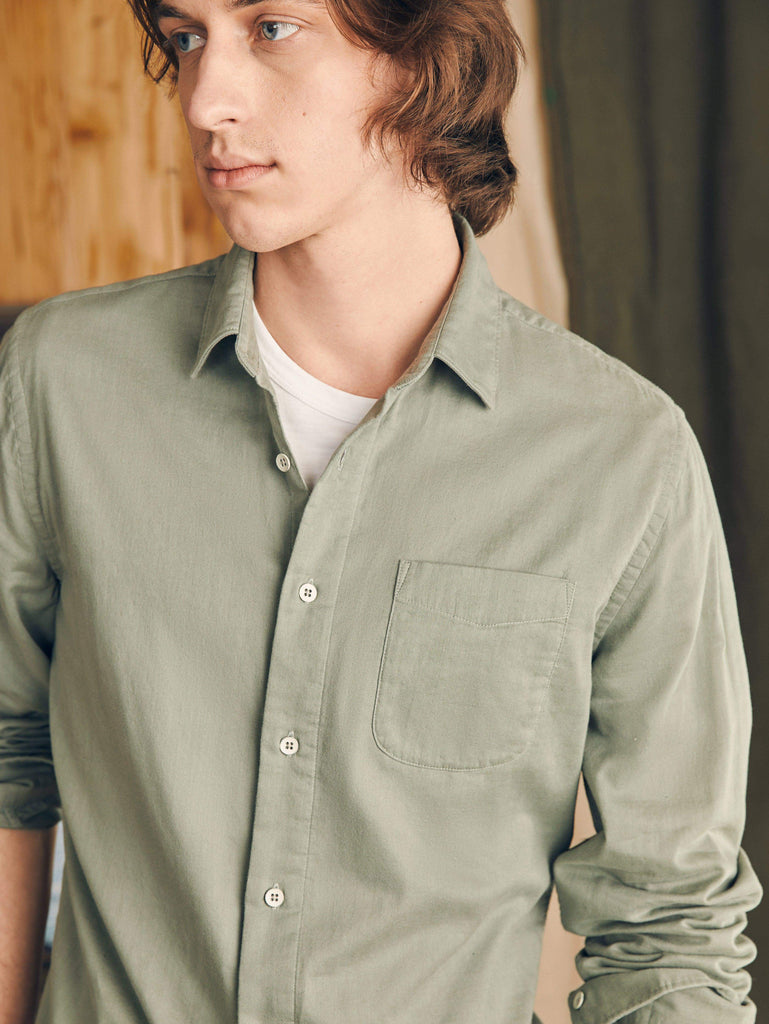 olive chambray shirt