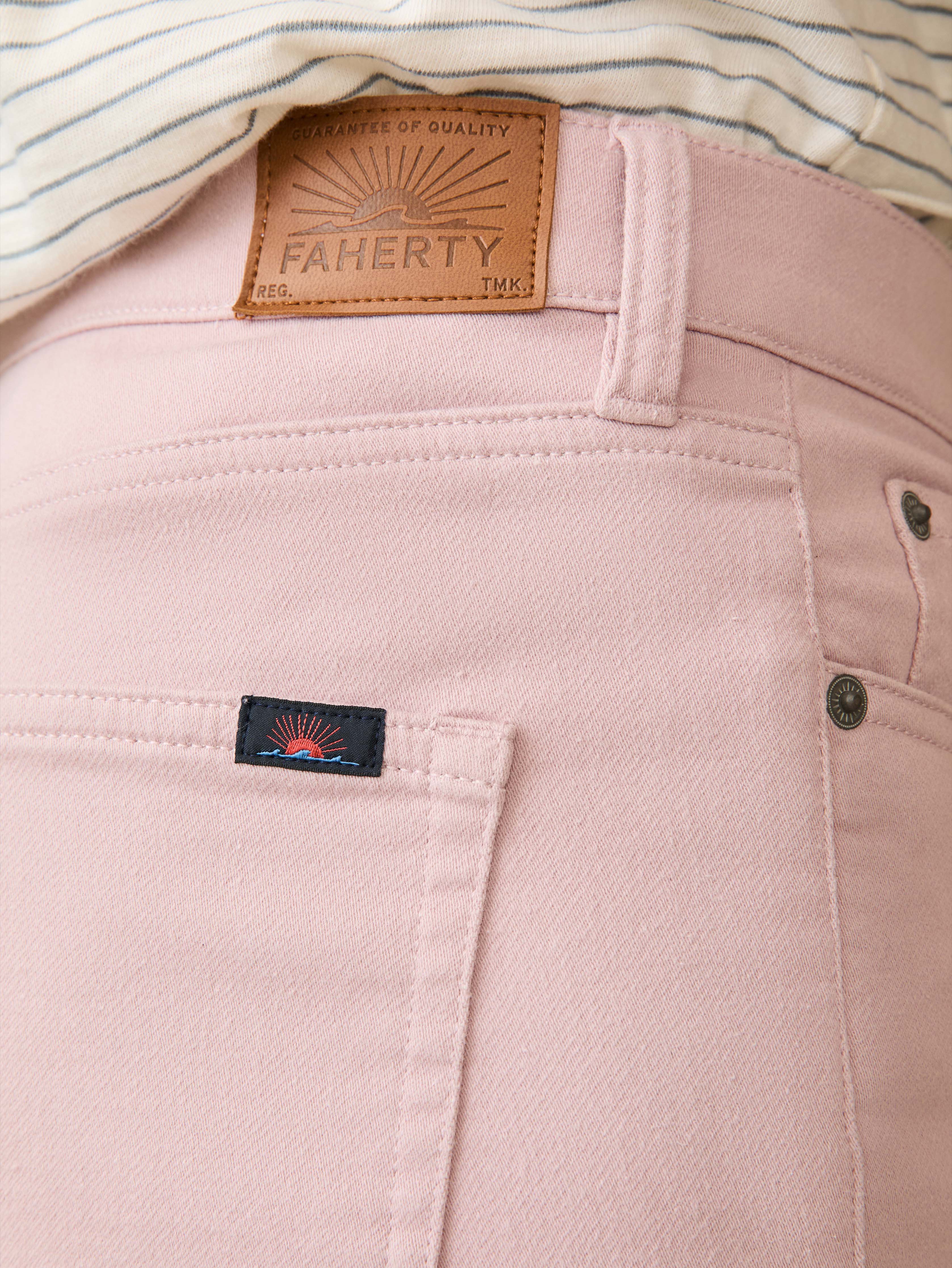 Stretch Terry 5-Pocket - Spring Quartz