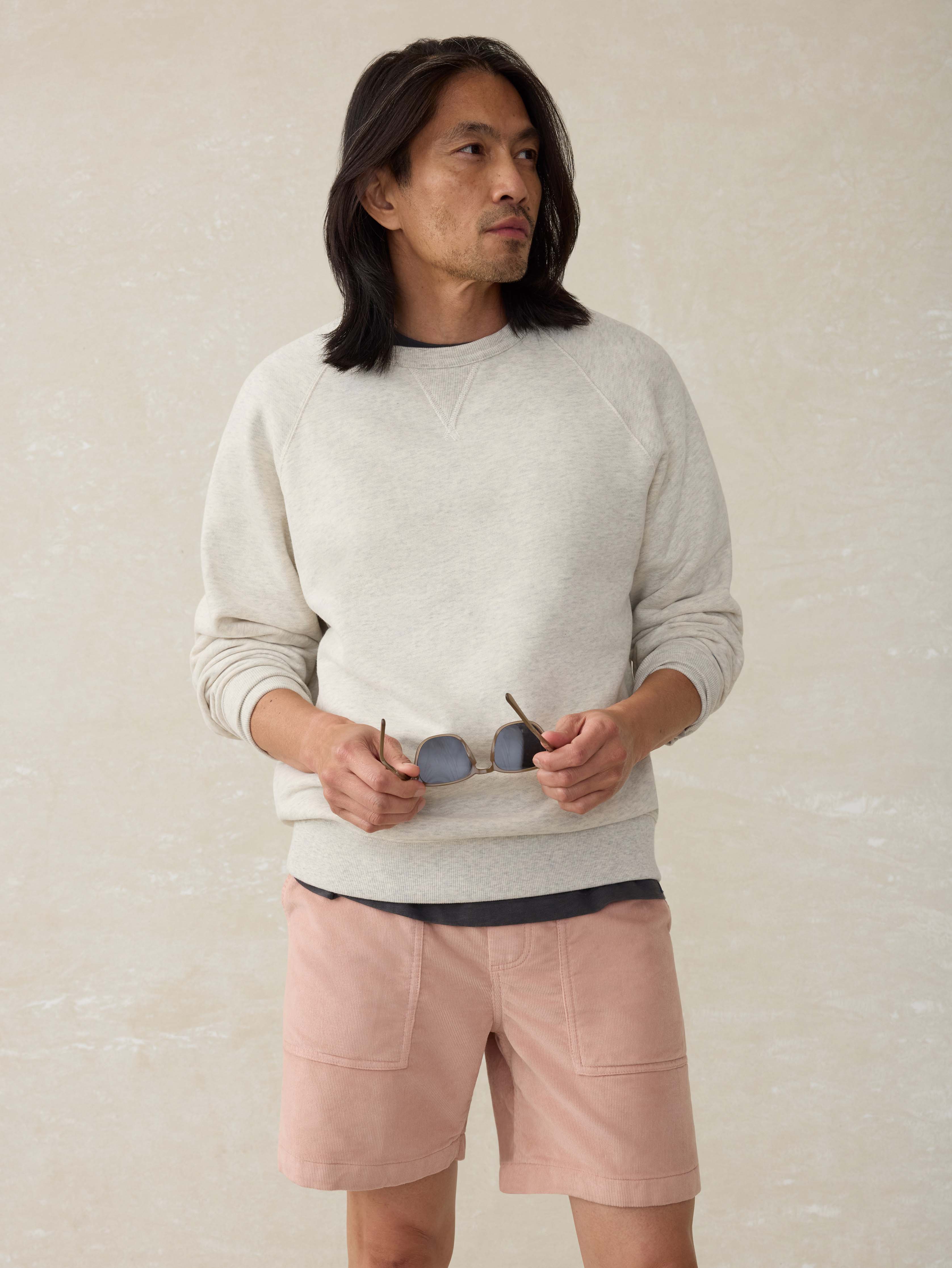 Corduroy Drawstring Utility Short - Coral Dawn
